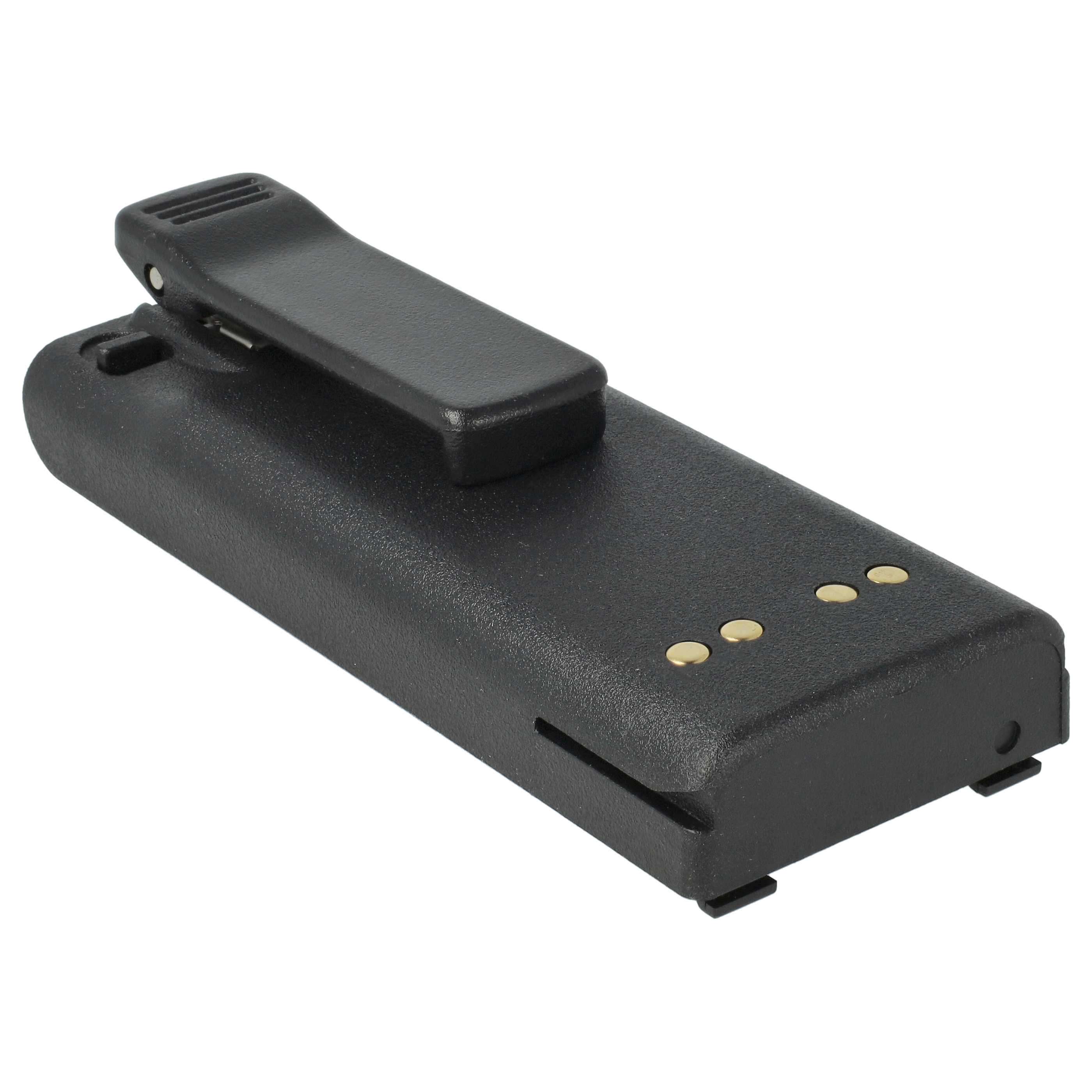 Radio 10x Battery replaces Motorola NTN7143, NTN7143CR, NTN7143B, NTN7143A - 2300 mAh 7.5 V NiMH + Belt Clip