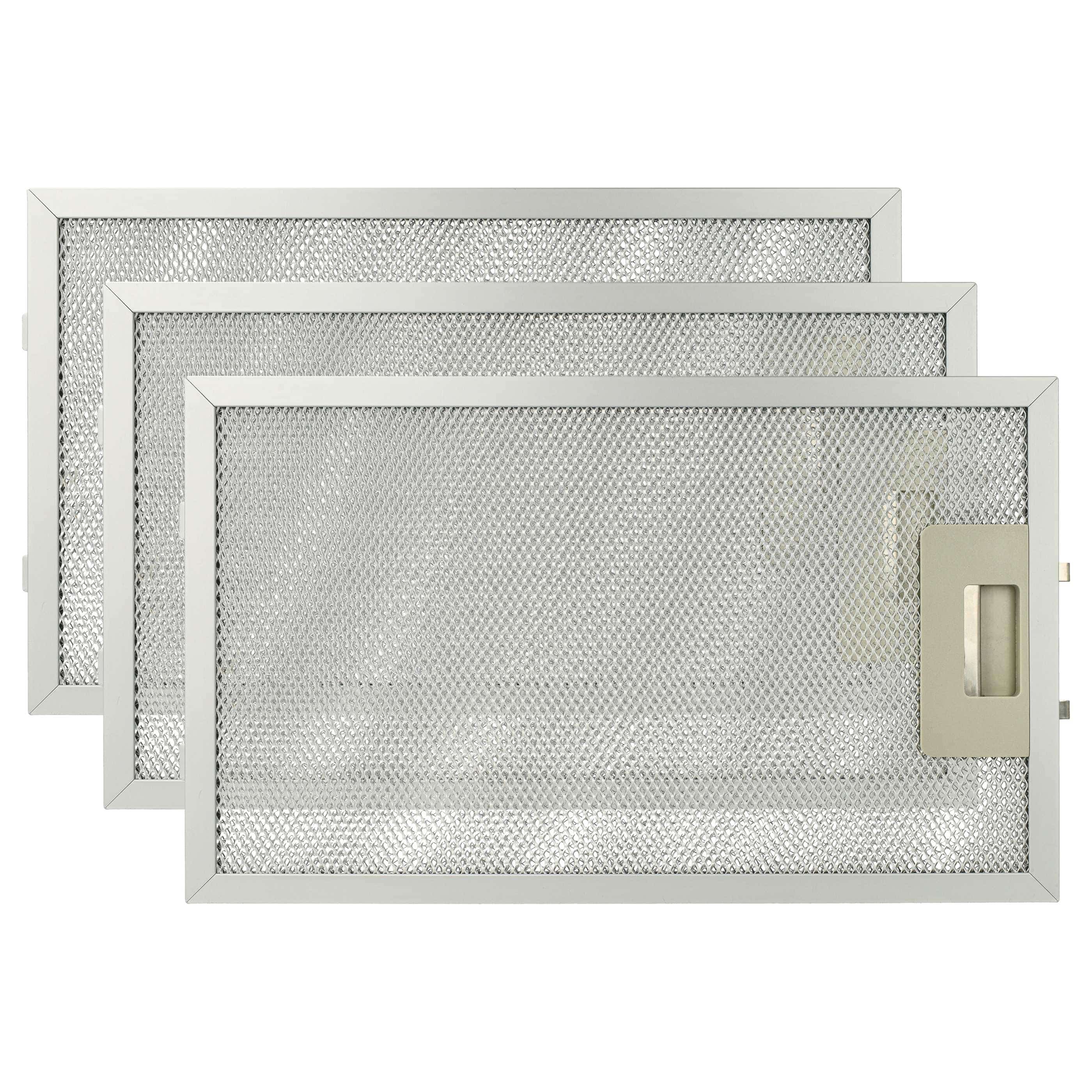 3x Filtres métal remplace AEG 50253591007, 4055101697 pour hotte aspirante