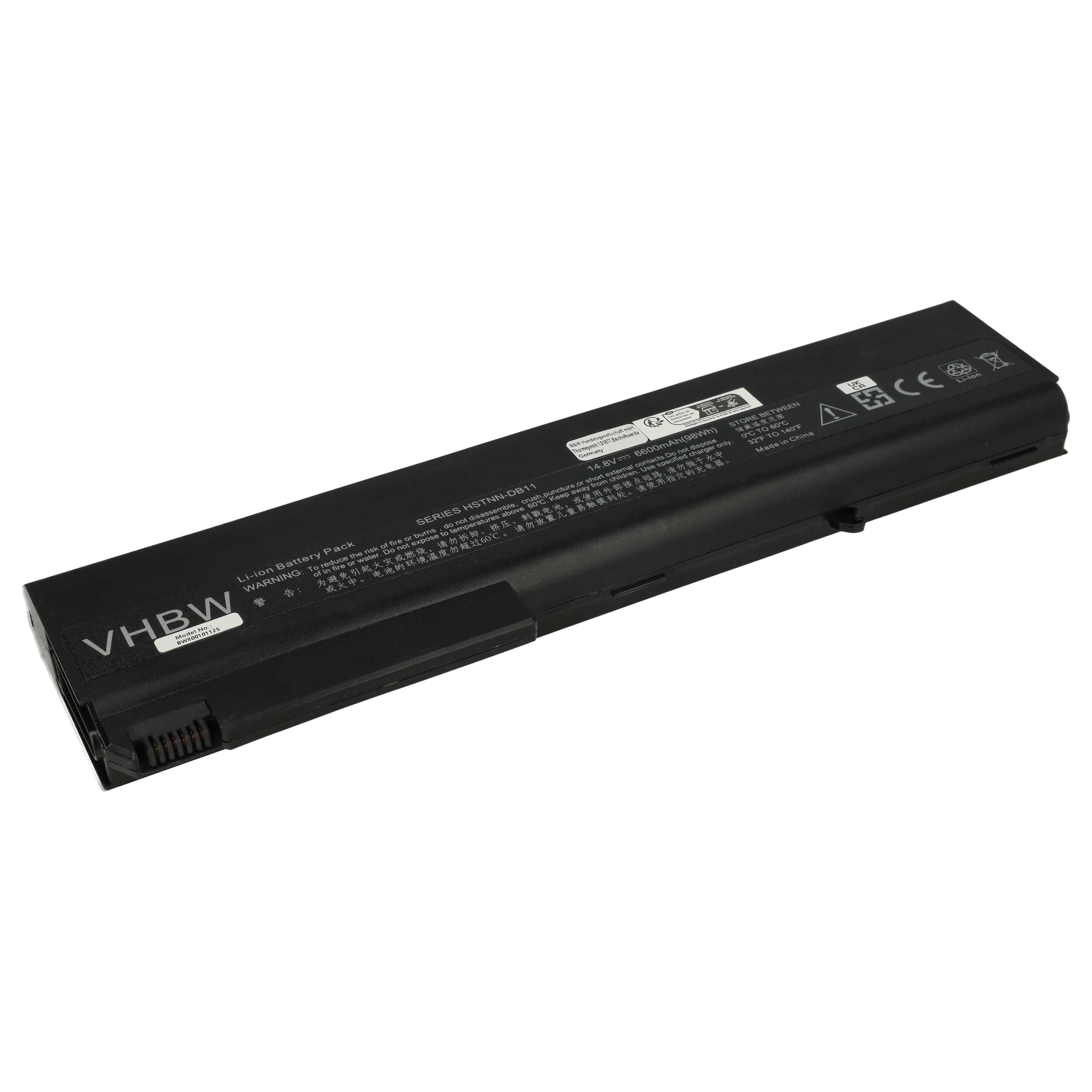 Akumulator do laptopa zamiennik HP 372771-001, 381374-001, 398876-001 - 6600 mAh 14,8 V Li-Ion, czarny