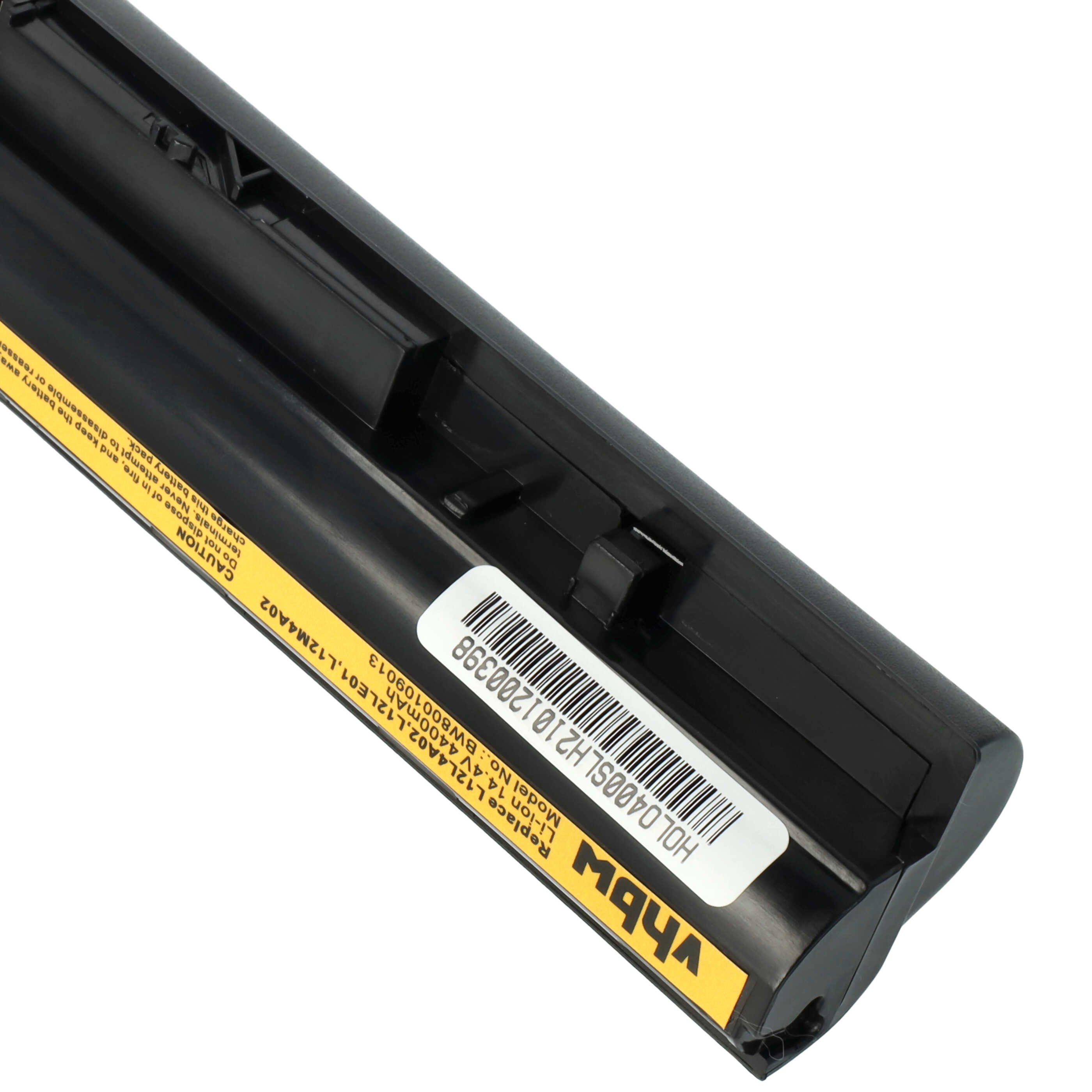 Batterie remplace Lenovo 121500171, 121500172, 121500173 pour ordinateur portable - 4400mAh 14,8V Li-ion, noir