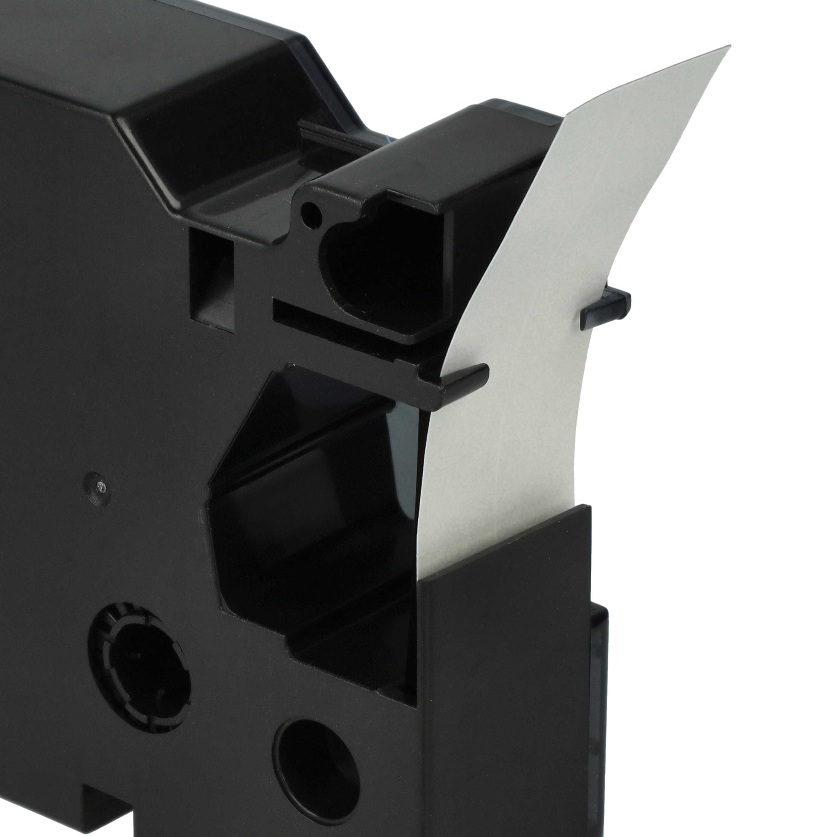 Label Tape replaces Dymo D1, 45812 - 19 mm Black to Silver