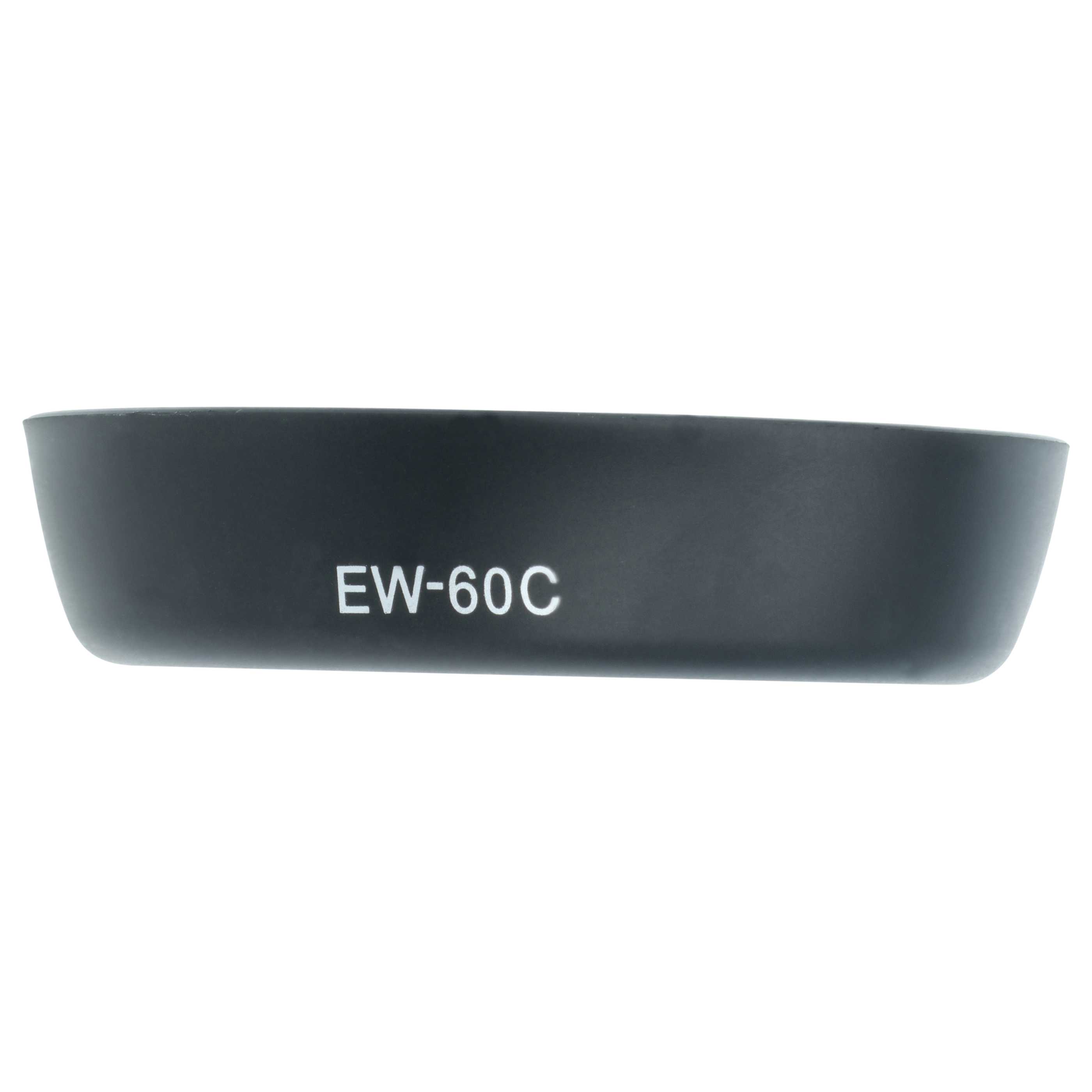 Lens Hood replaces Canon EW-60C for Canon Lens with 58 mm Diameter, plastic, black