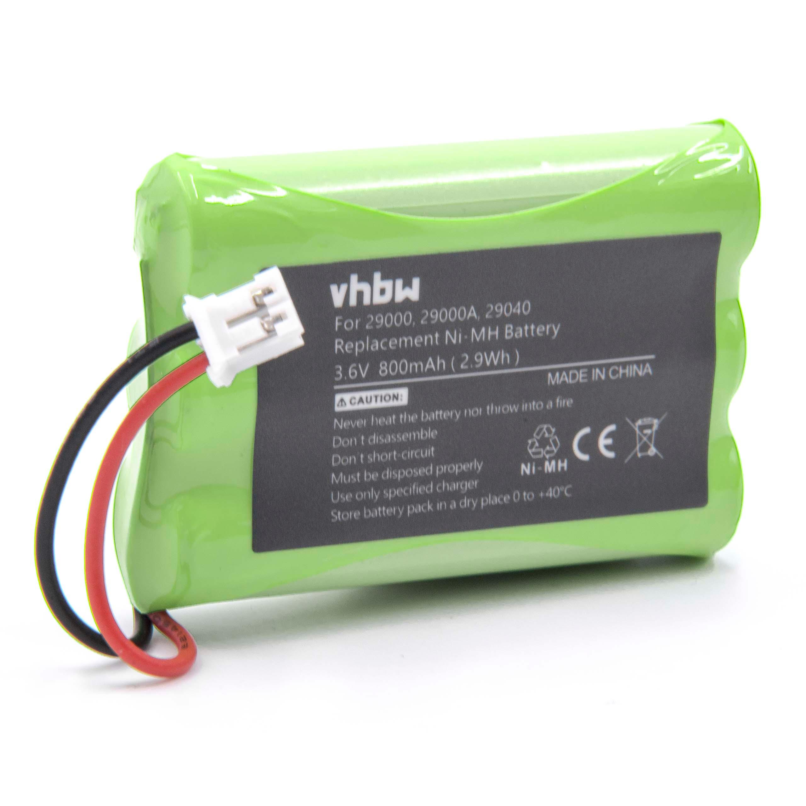Batterie remplace Motorola CB94-01A, TFL3X44AAA900 pour moniteur bébé - 800mAh 3,6V NiMH
