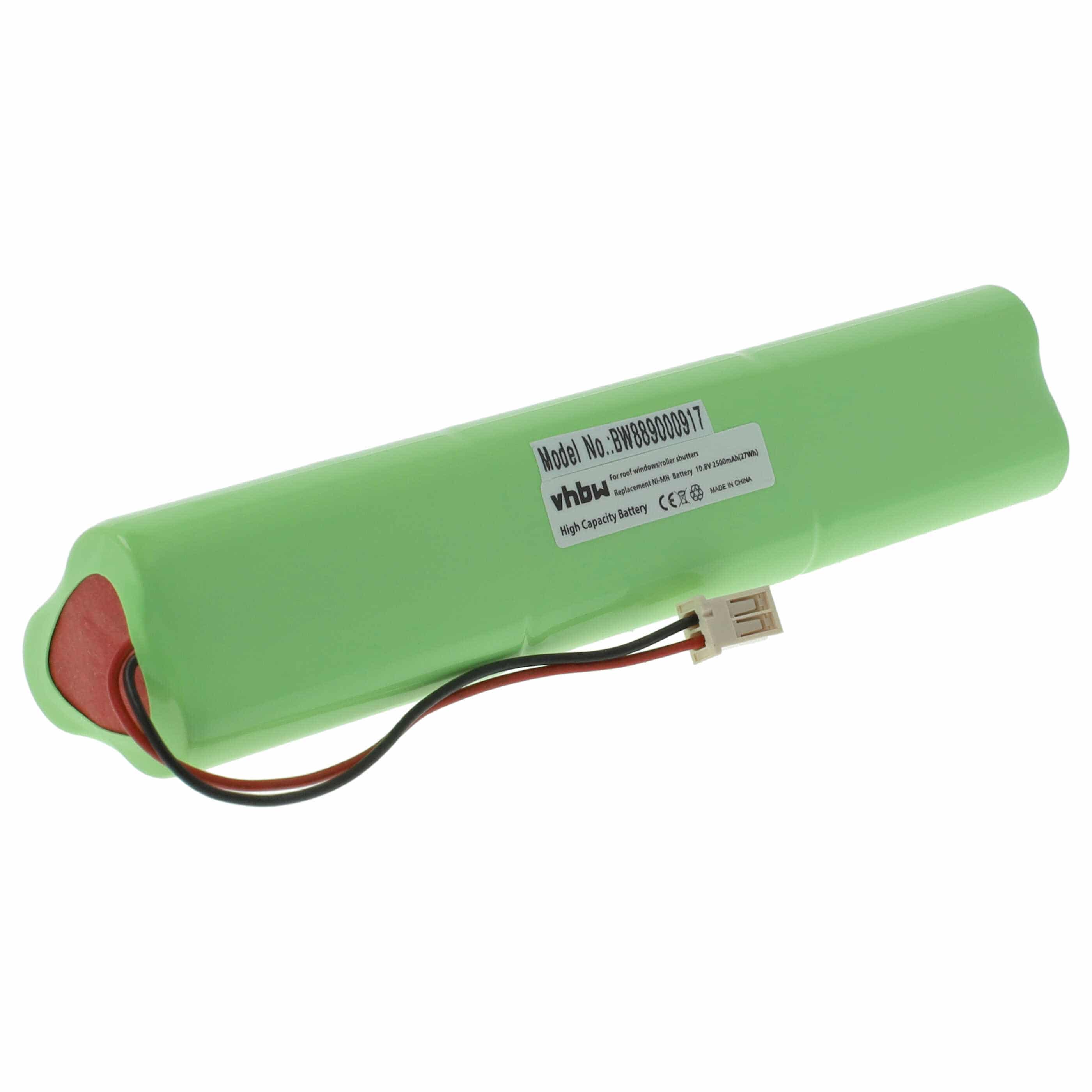 Roller Blind Battery Replacement for Velux 946930, 946933 - 2500mAh 10.8V NiMH