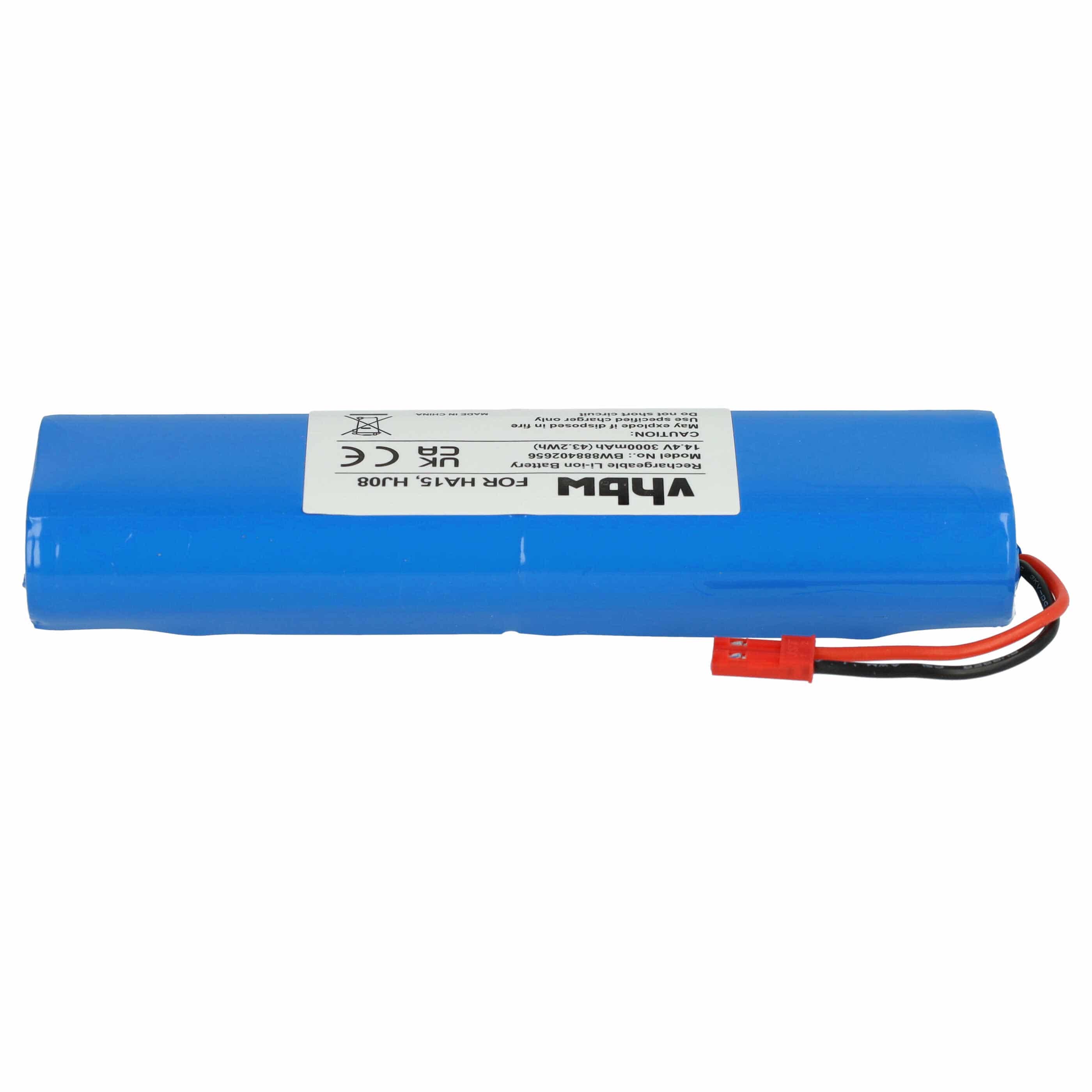 Battery Replacement for iLife Ay-18650B4, 18650B4-4S1P-AGX-2, SUN-INTE-202 for - 3000mAh, 14.4V, Li-Ion