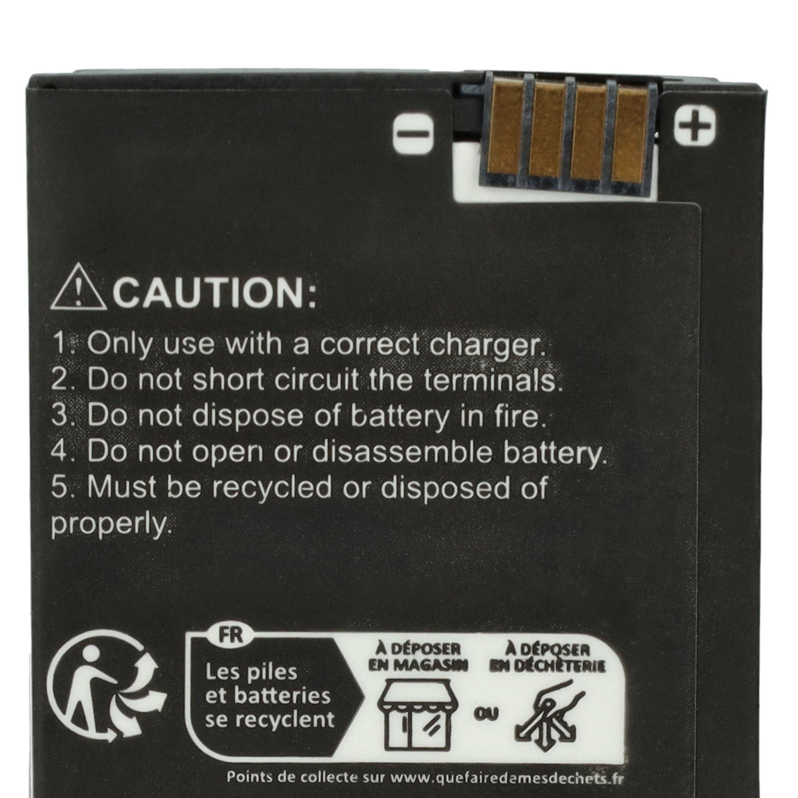Akku (5 Stück) als Ersatz für Motorola BT110, BT90, HKLN4440B für Funkgerät - 2000mAh 3,7V Li-Polymer
