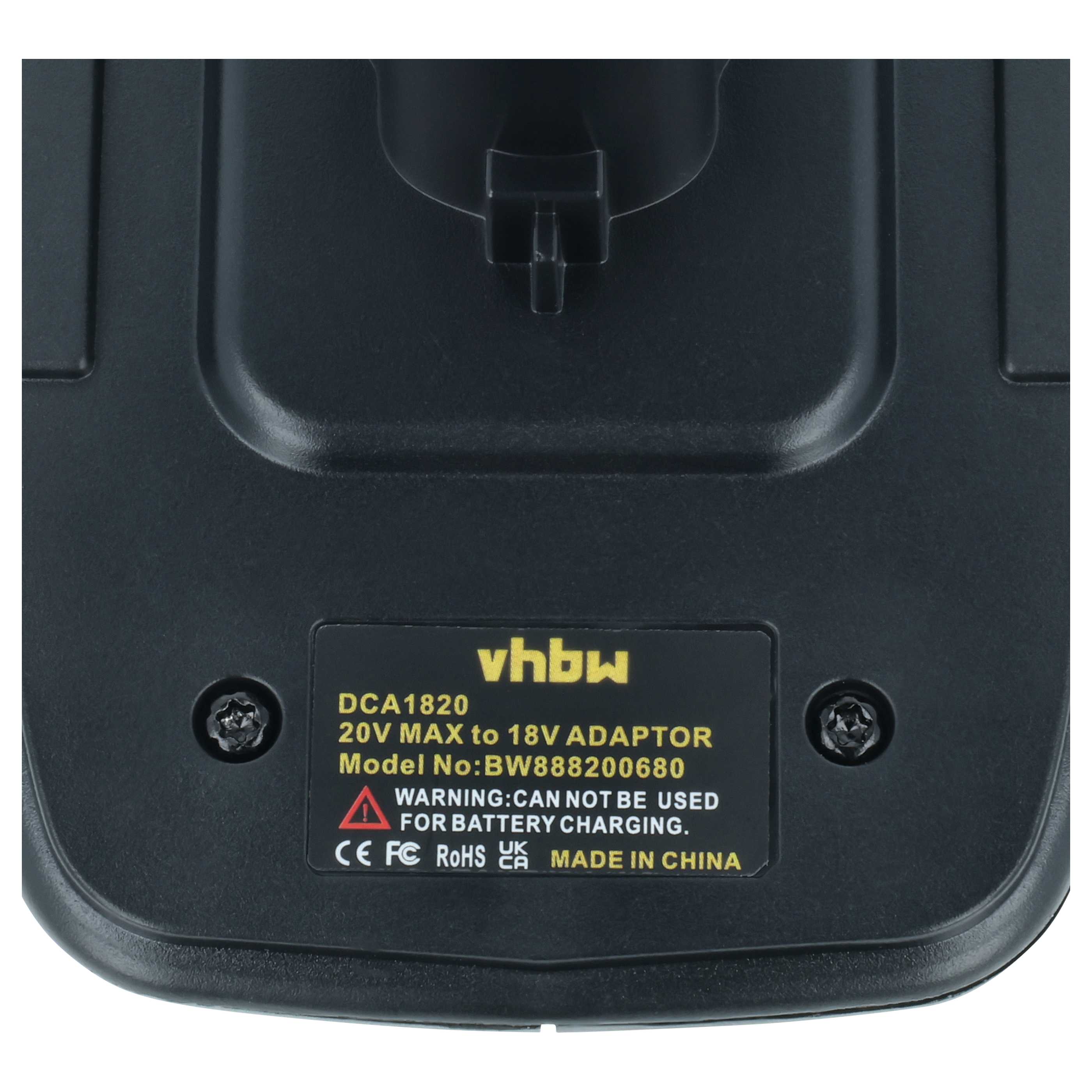 Adaptateur batterie remplace Dewalt DCA1820 pour outil Dewalt (20 V Li-ion vers 18 V)