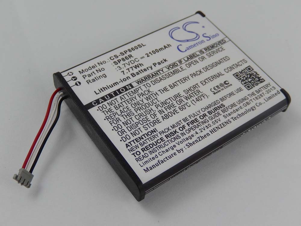 Batería reemplaza Sony SP86R, 4-451-971-01 para consola Sony - 2100 mAh 3,7 V Li-Ion
