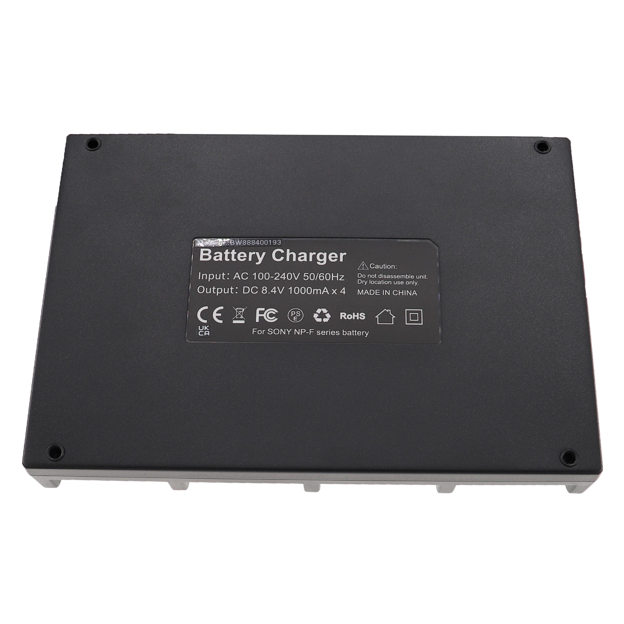 Battery Charger suitable for Sony NP-F960 Camera etc. - 1.0 A, 8.4 V