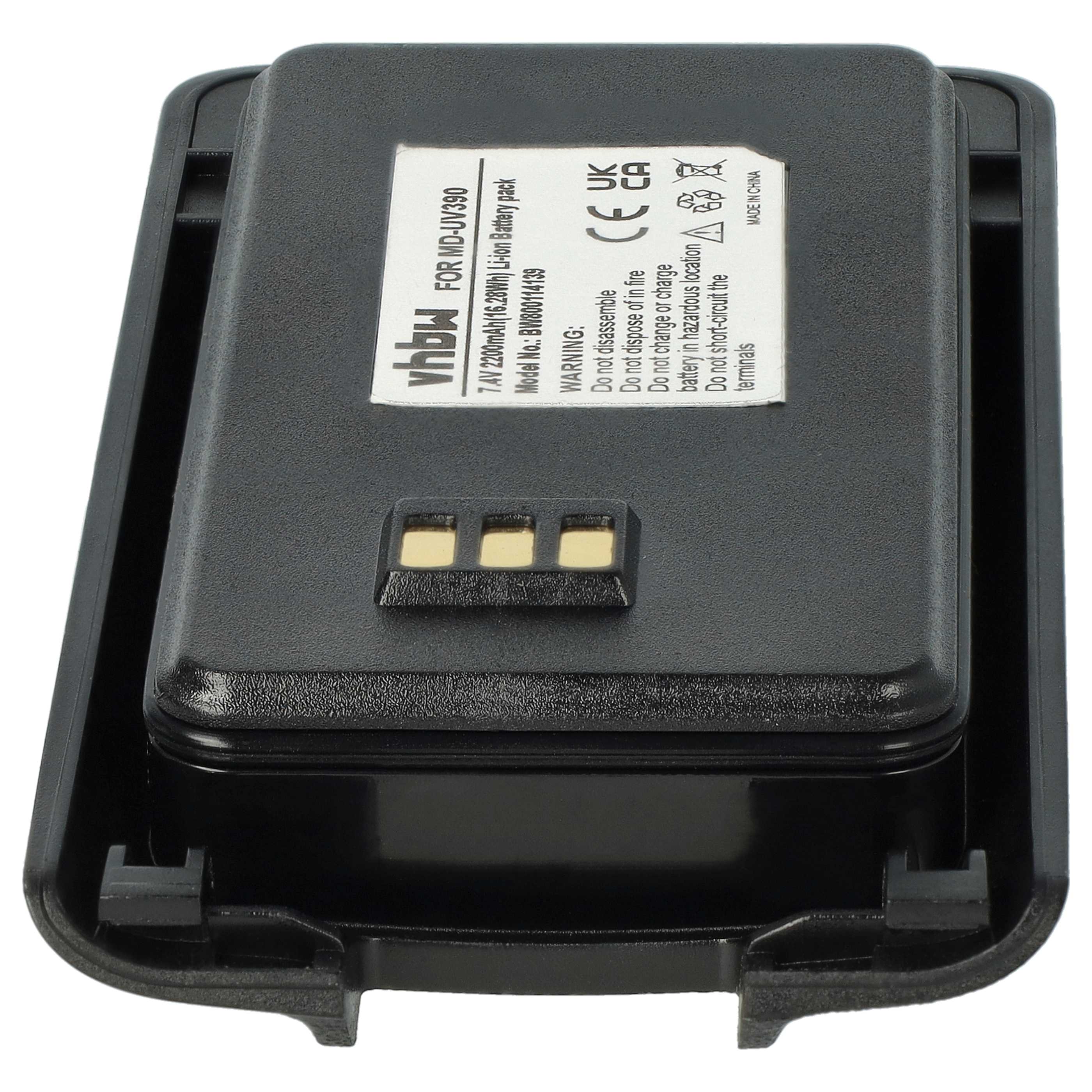 Radio 2x Battery replaces Harico BL50 - 2200 mAh 7.4 V Li-Ion