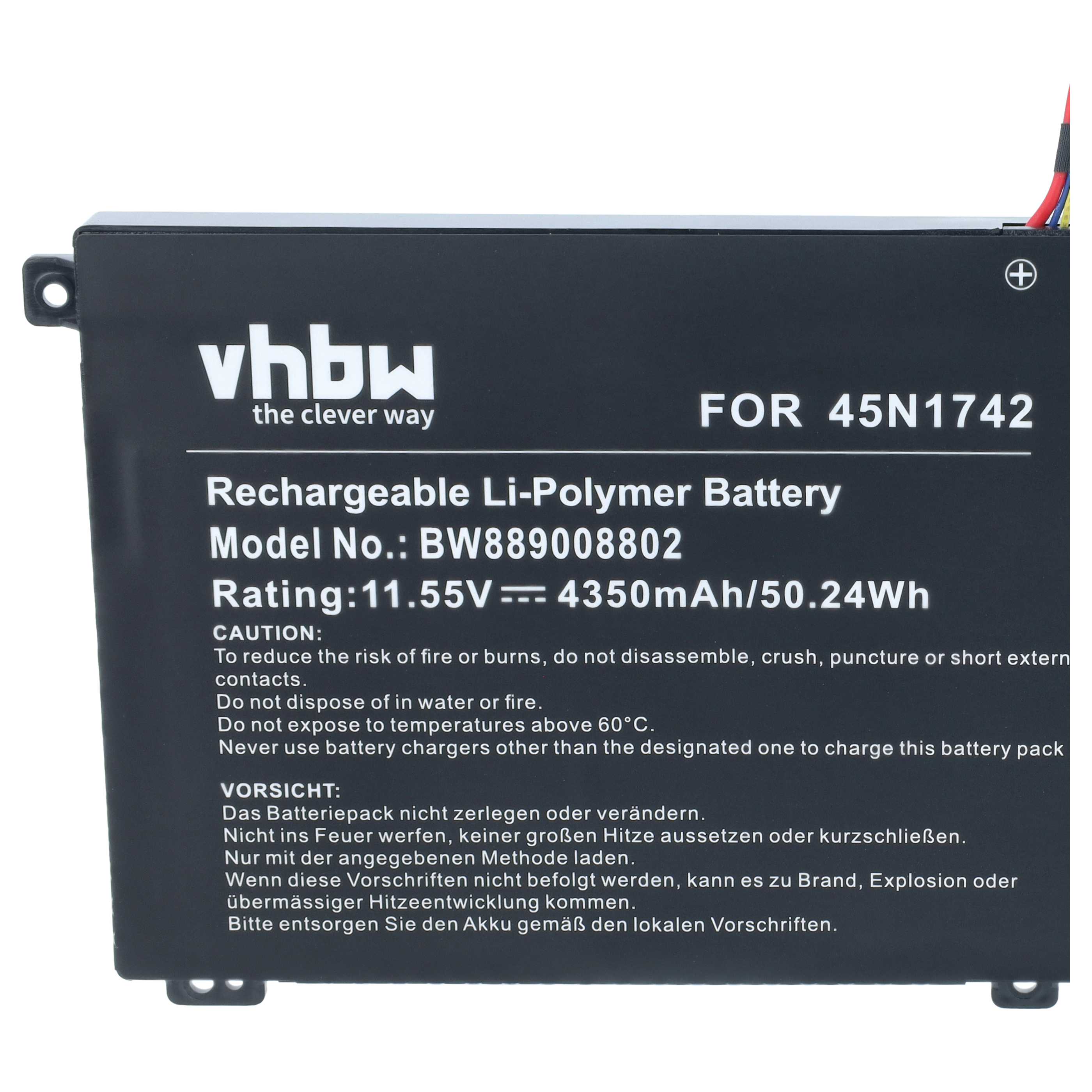Batteria sostituisce Lenovo 45N1742, 45N1743, 00NY639, 45N1740, 45N1741 per notebook - 4350mAh 11,55V Li-Poly