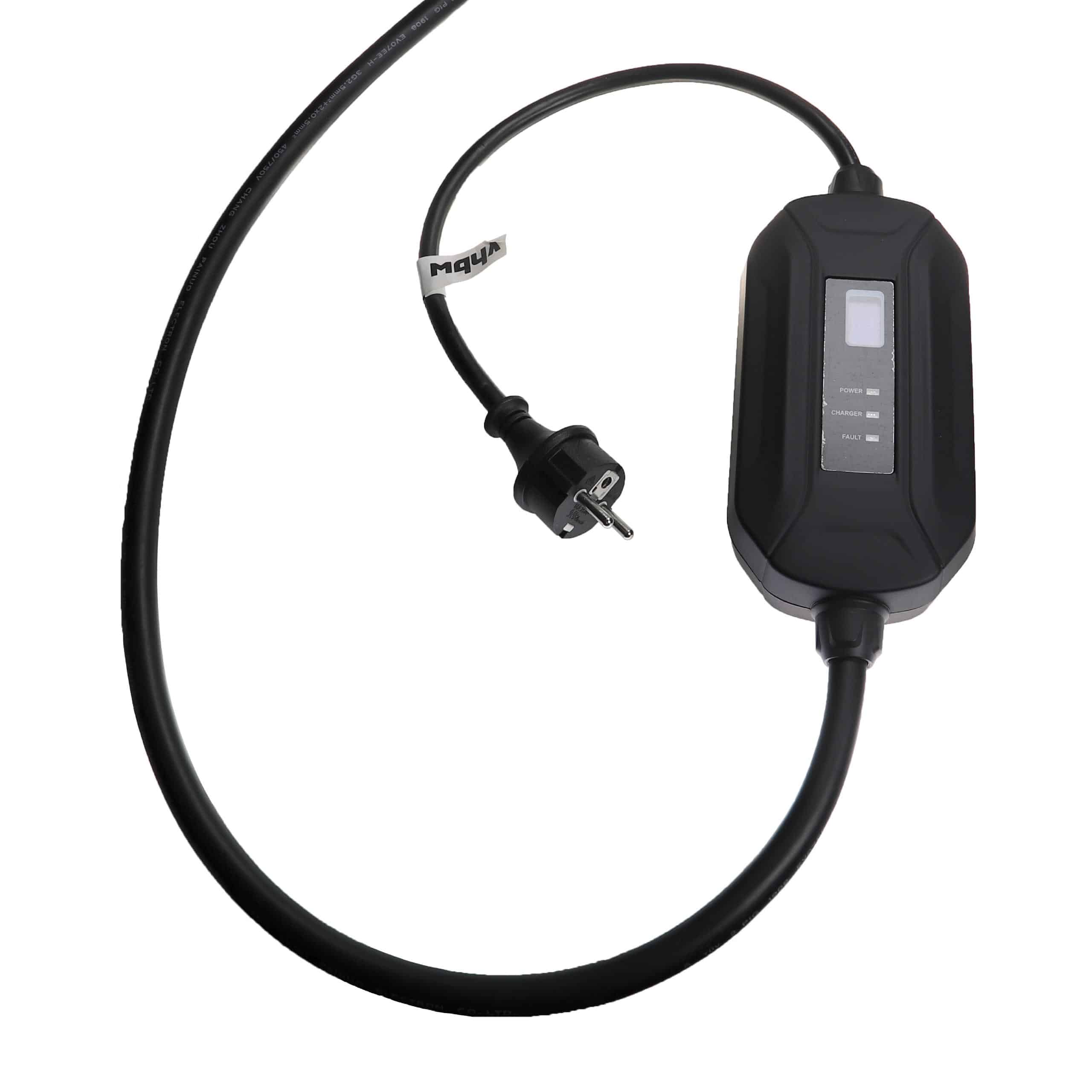 Câble de recharge pour voiture électrique et hybride Plug-in - Type 2 vers type F, monophasé, 16 A, 3,5 kW, 7 