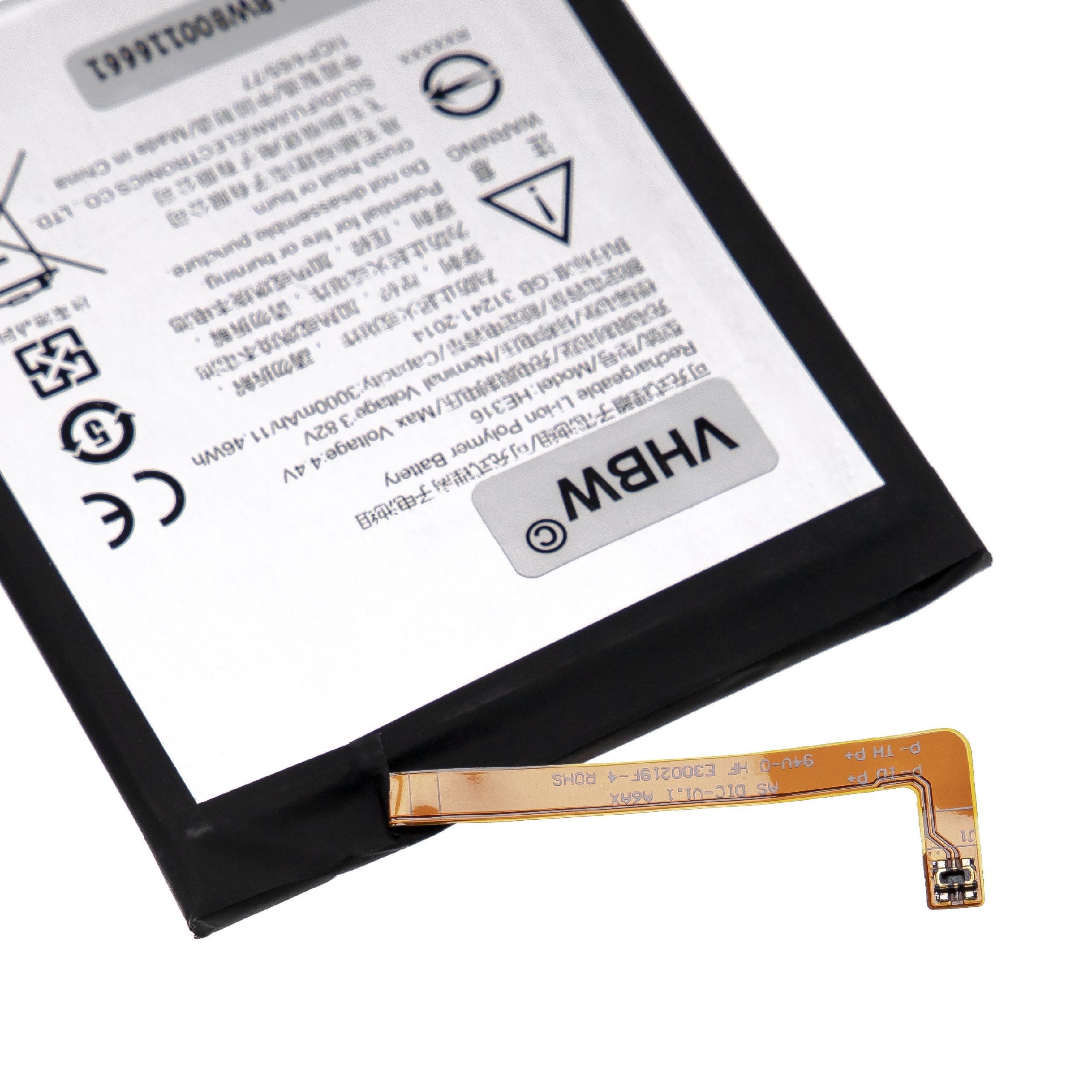 Mobile Phone Battery Replacement for Nokia HE316 - 3000mAh 3.85V Li-polymer