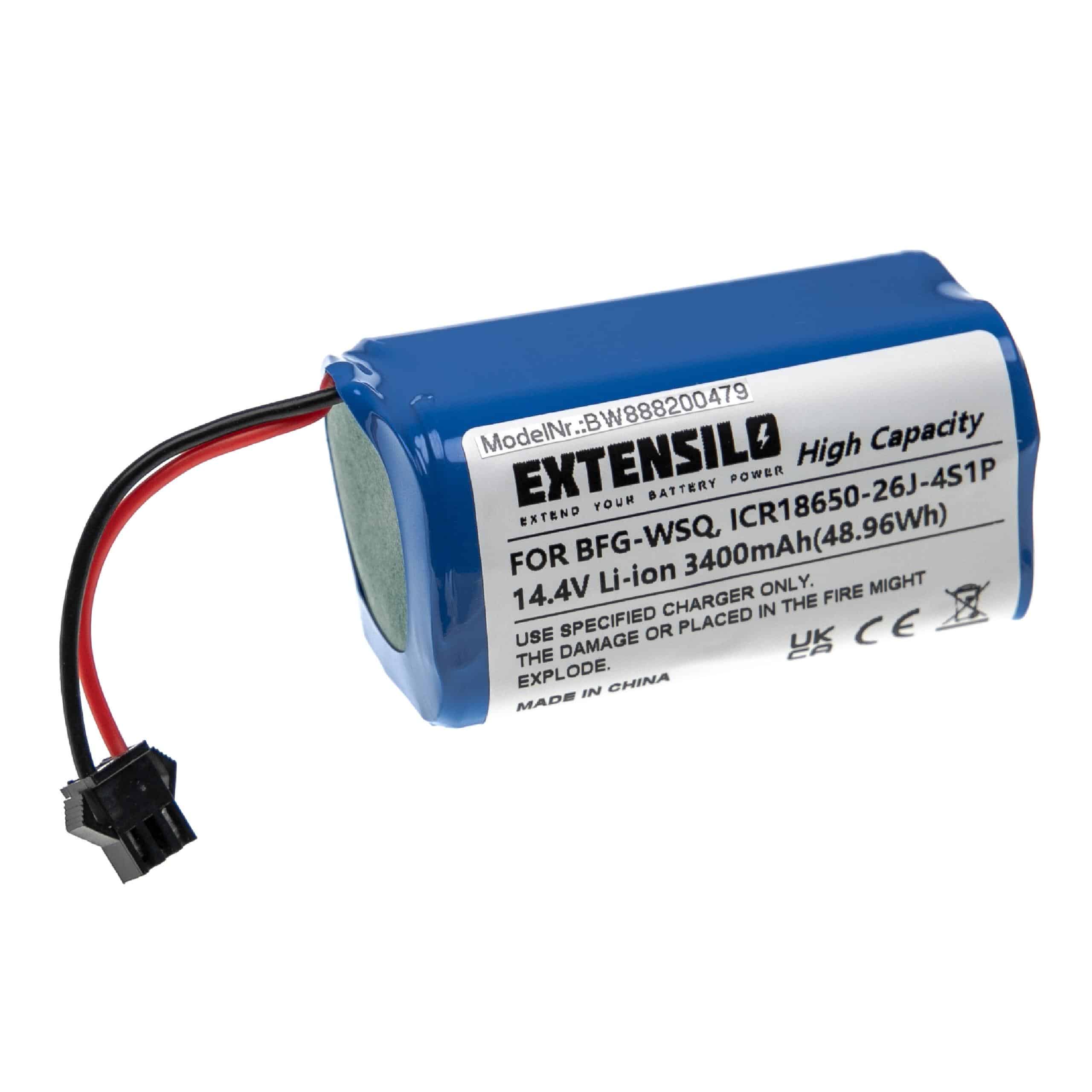 Battery Replacement for Cecotec CONG1002 for - 3400mAh, 14.4V, Li-Ion