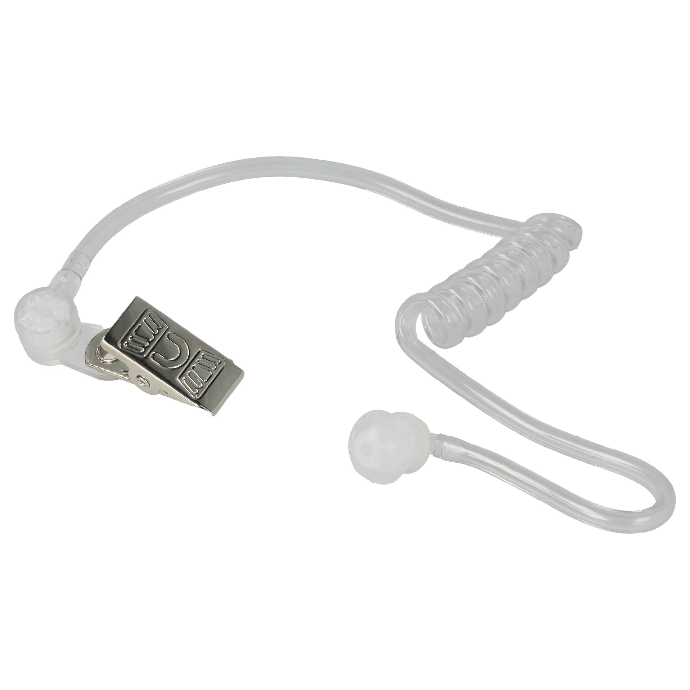 5x Security Headset suitable for Motorola PMR446 Radio - "Take Call Button", Clip Mount + Phono Cable