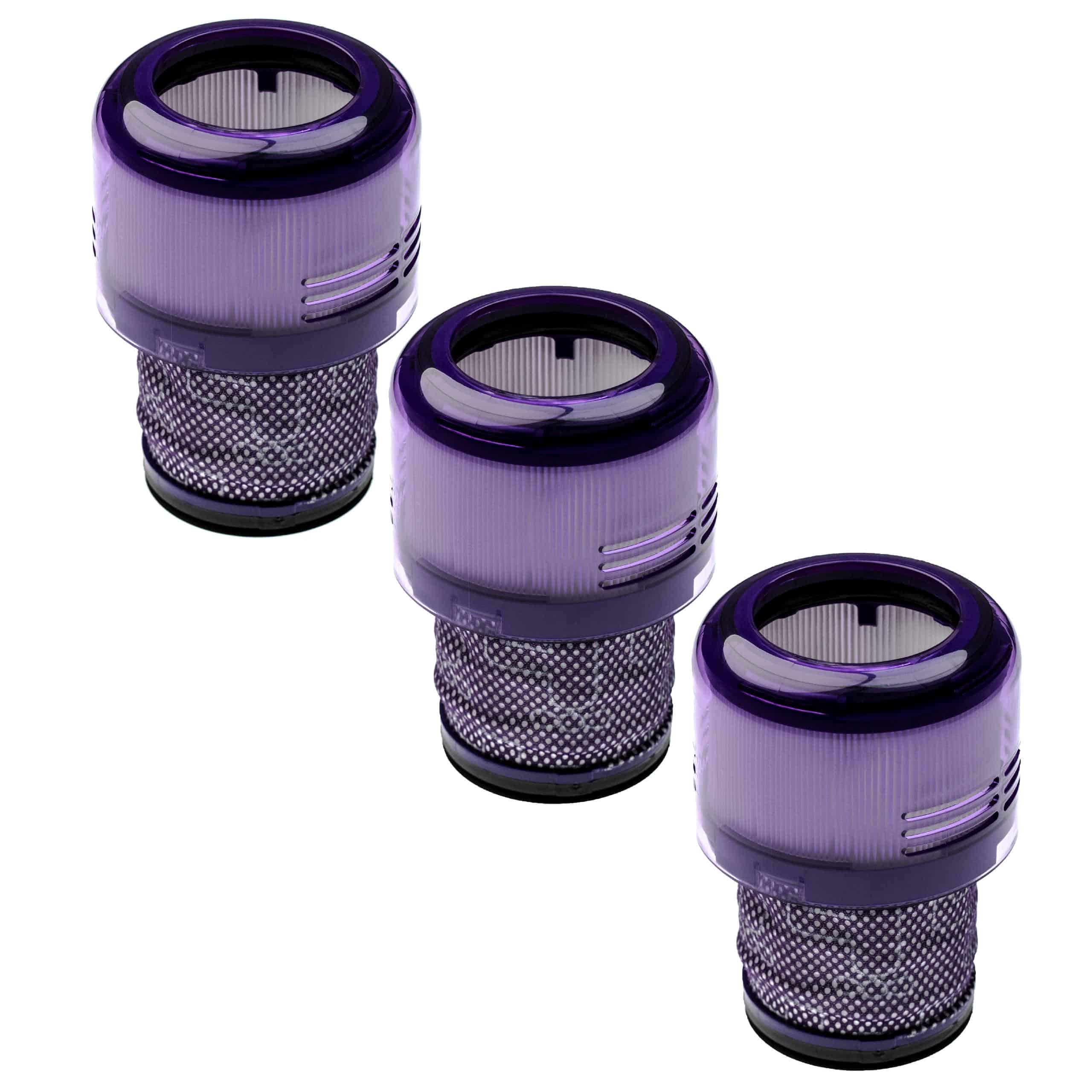 3x dust filter replaces Dyson 97001302, 970013-02 for DysonVacuum Cleaner
