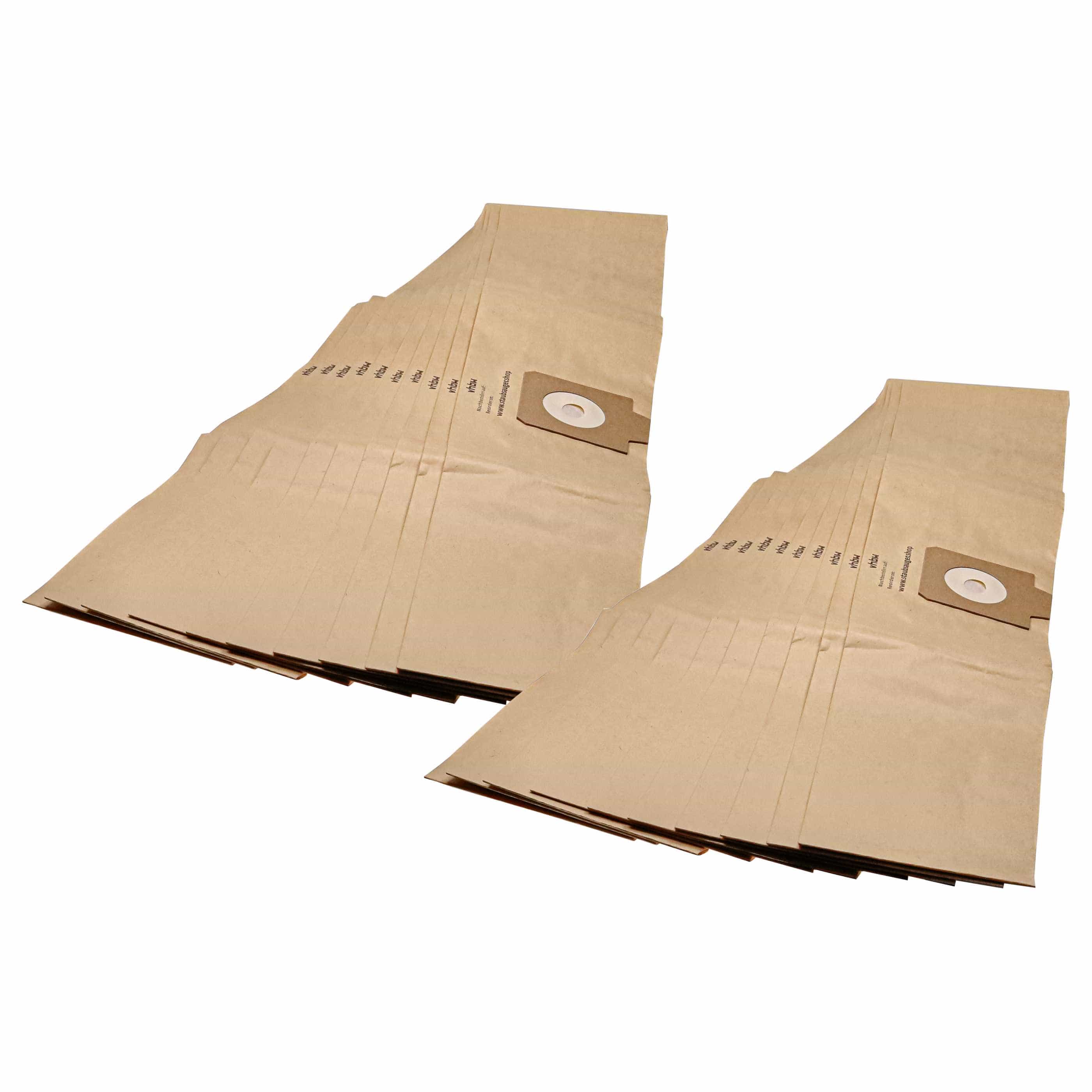 20x Sac remplace Filterclean E10., 11, K7 pour aspirateur Ergo - papier
