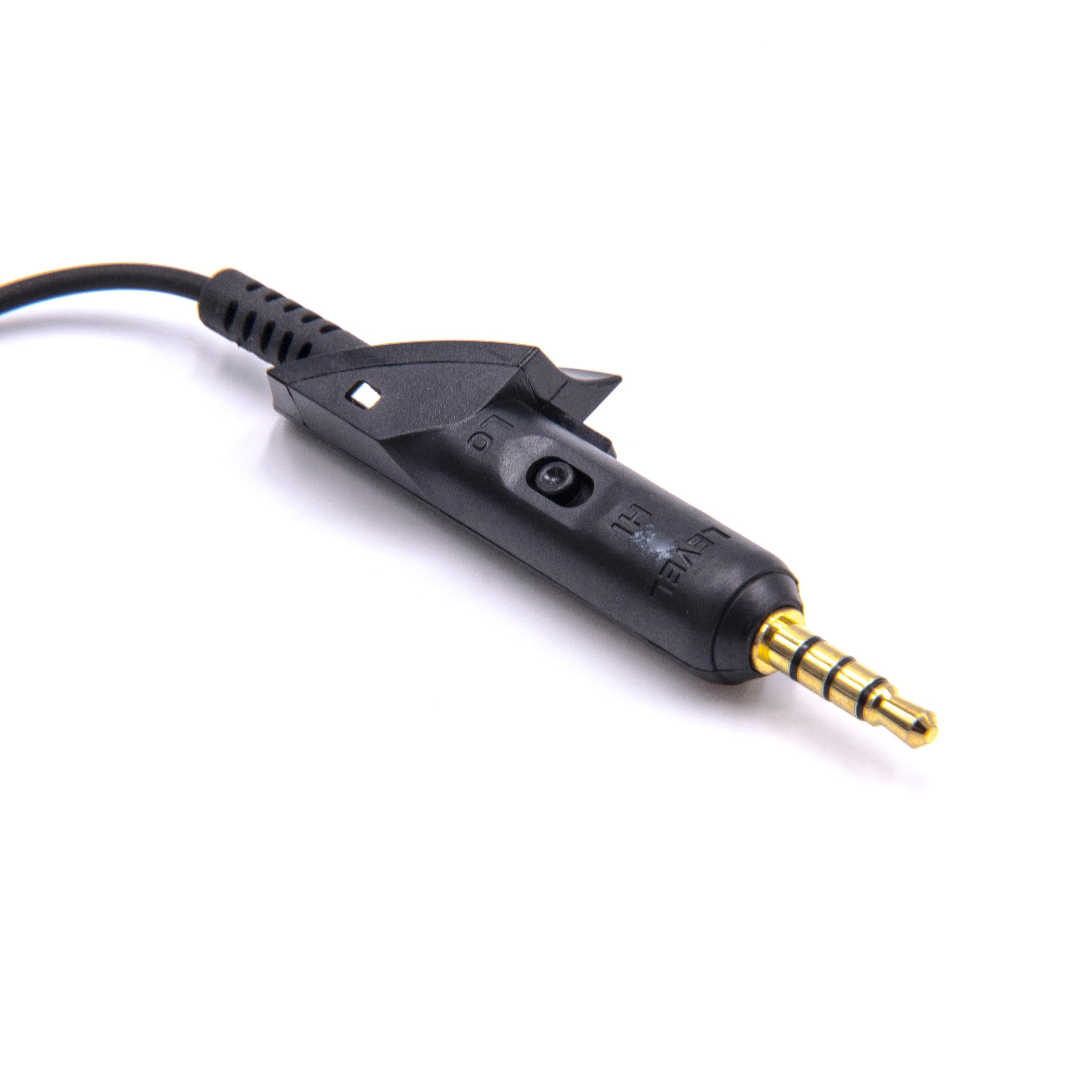 Cable audio AUX a conector jack de 3,5 mm para auriculares Bose QuietComfort QC15, 15, QC2, 2