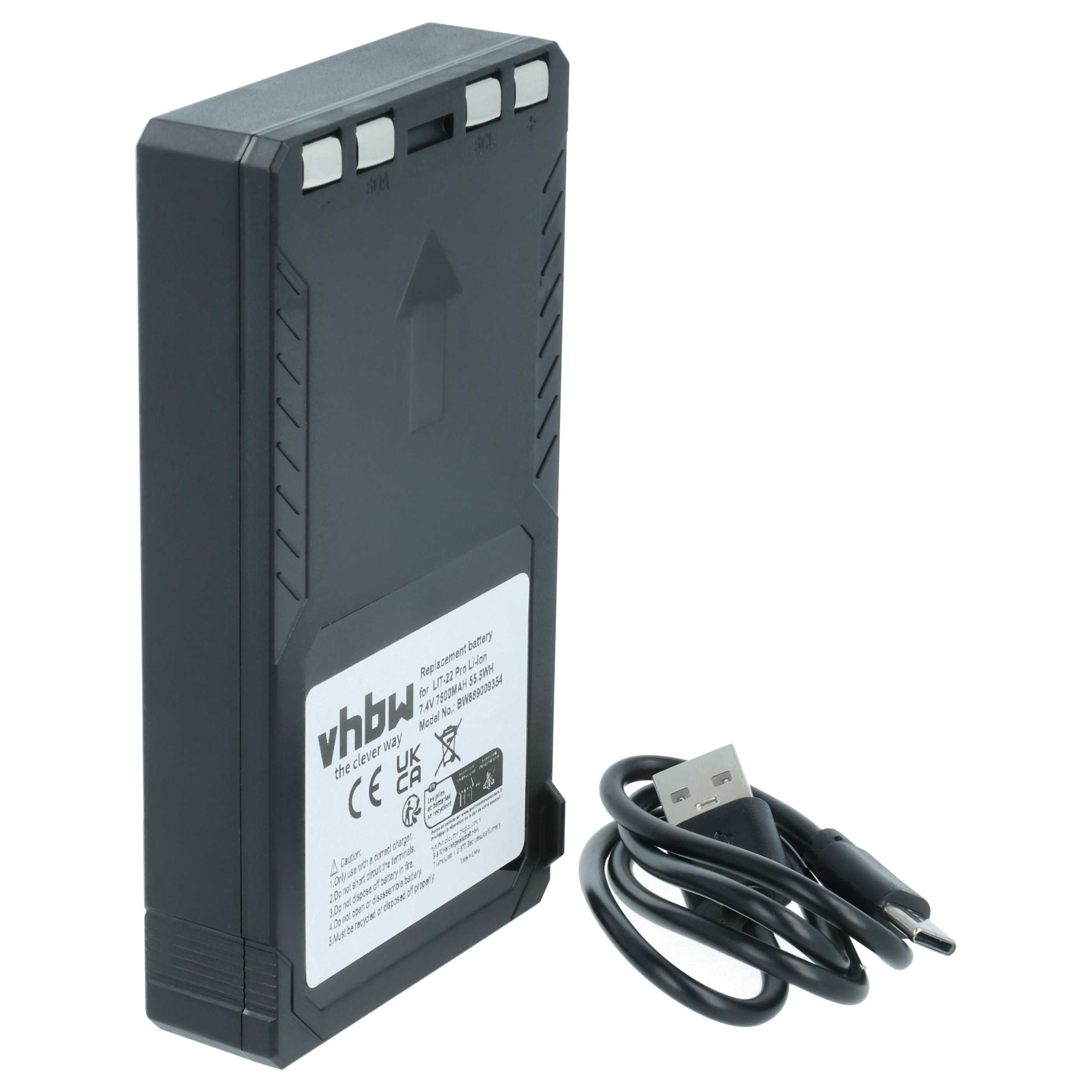Akku für Kamera wie Spypoint Flex-M u.a., ersetzt LIT-22, Li-Ion, 7.4 V, 7500 mAh