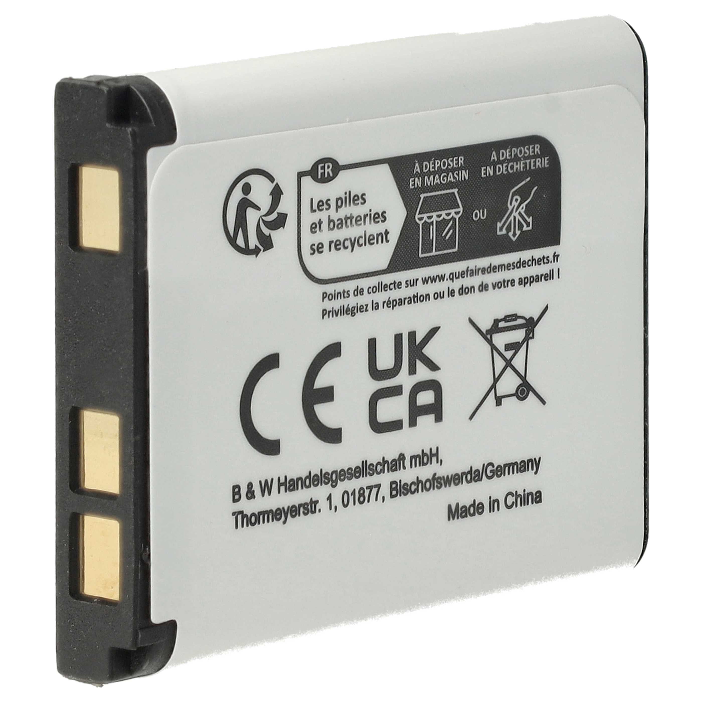 4x Batteria + caricabatterie per camera Bosch, Praktica, Fujifilm, Leica