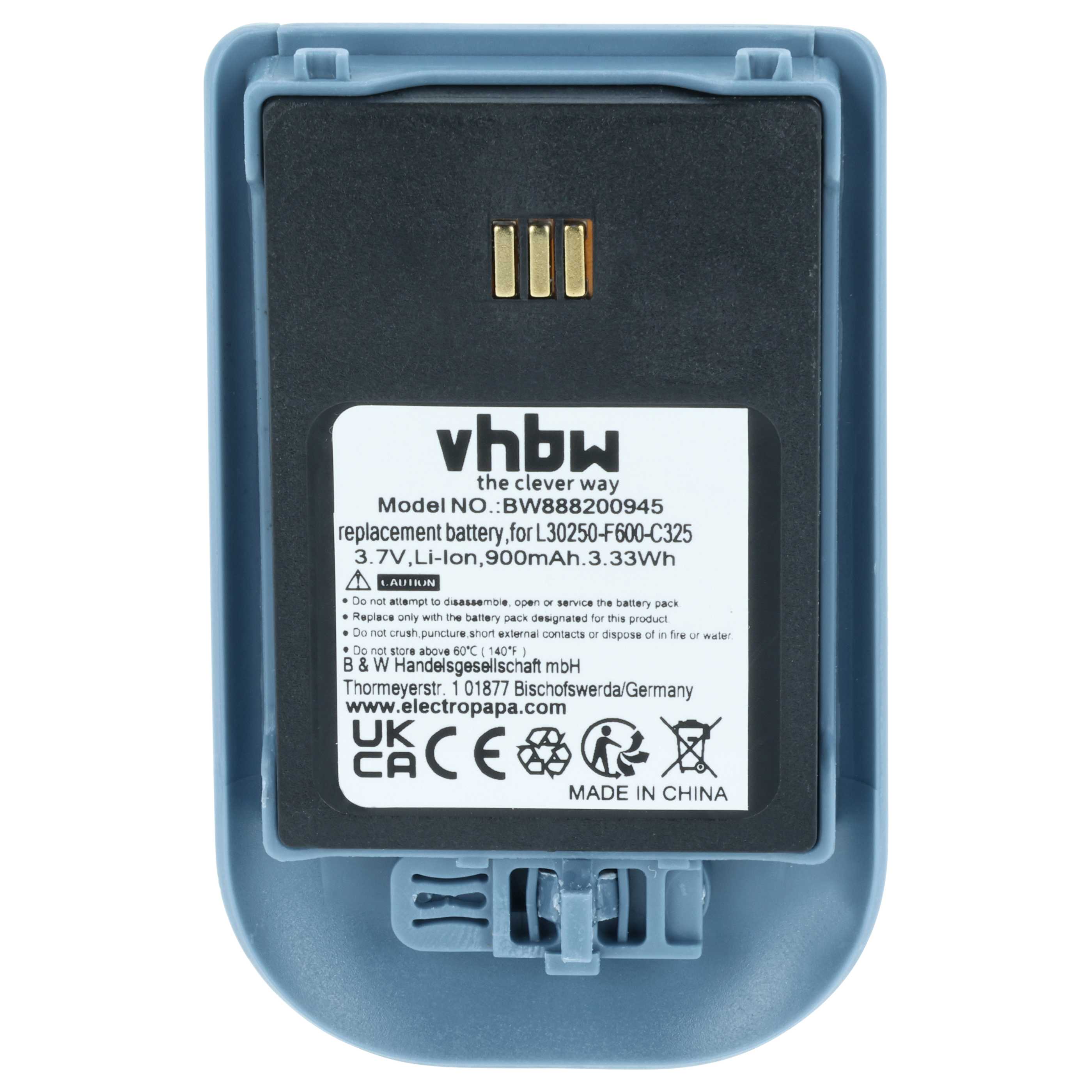 2x Batteria sostituisce Alcatel 3BN78404AA, WH1-EABA/1A1, 0480468 per telefono Ericsson - 900mAh 3,7V Li-Ion