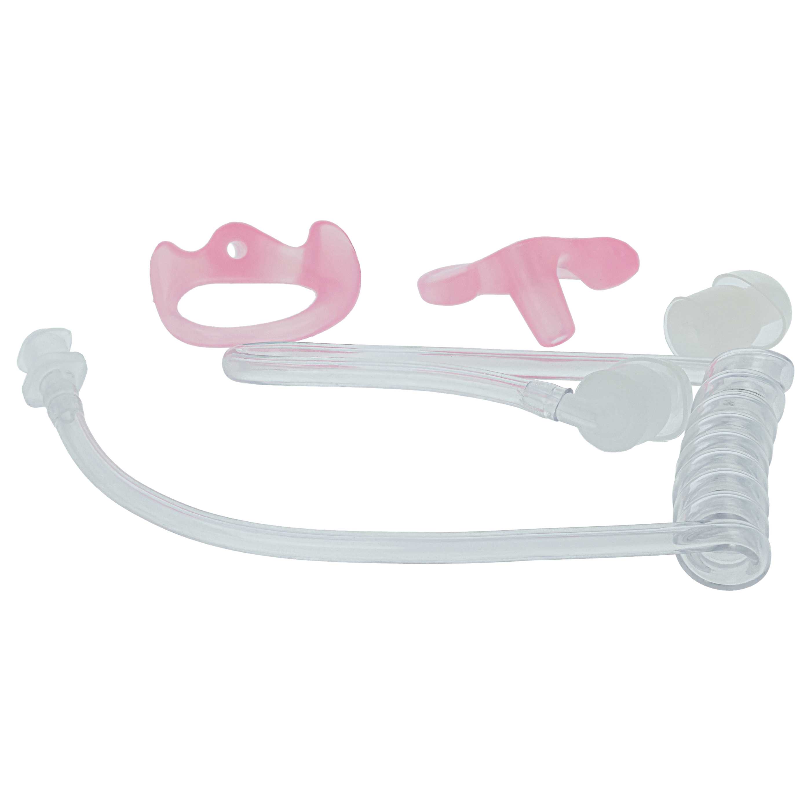 Sound Tube suitable for Headset - Incl. 2x ear plug, 2x ear piece L, Ear Piece L (Left & Right), Transparent