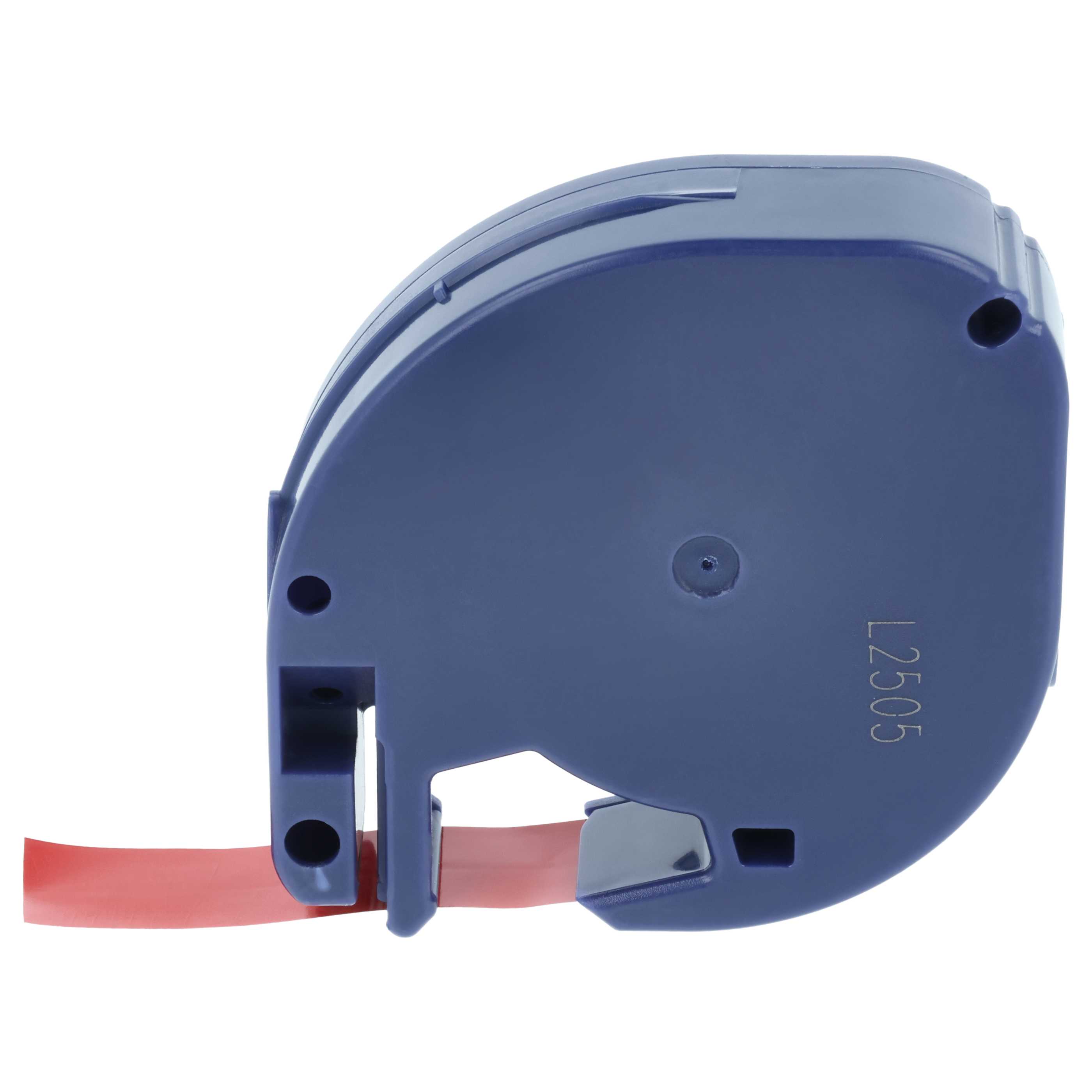 Label Tape replaces Dymo S0721630, 91203 - 12 mm Black to Red