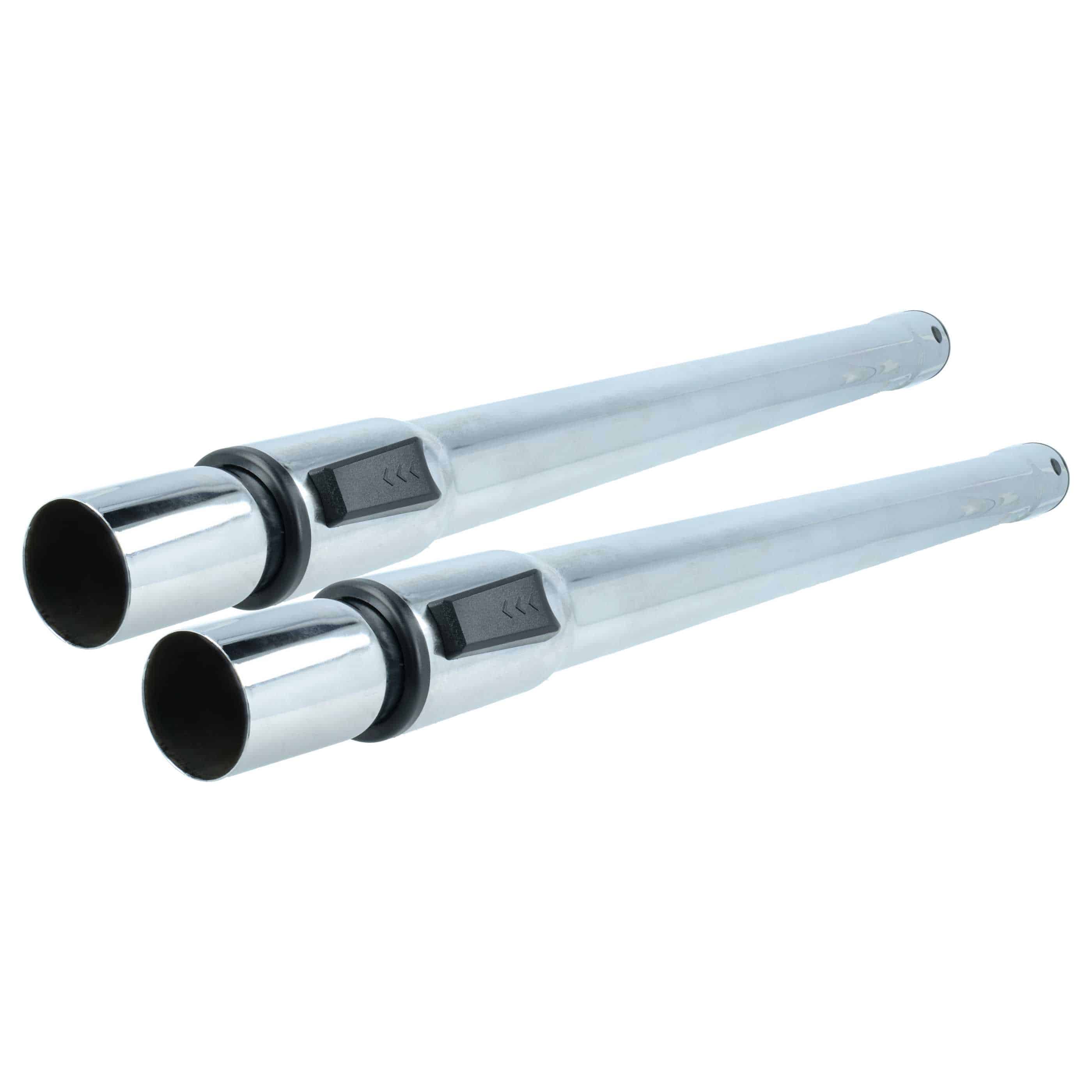 2x Tube replaces Kärcher 2.862-008.0 for Bosch Vacuum Cleaner etc. - 60cm - 97cm, black / silver