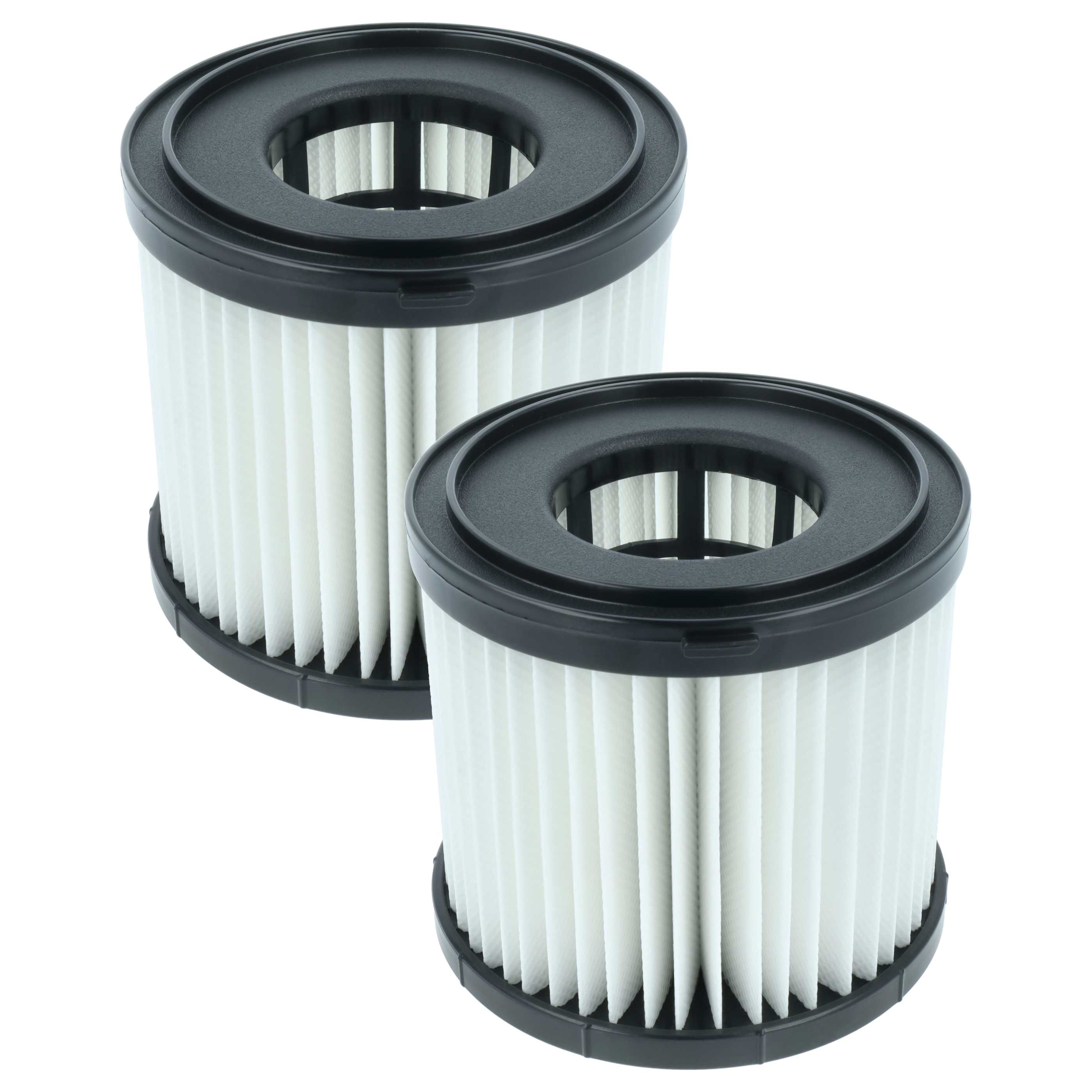 2x Filtercartridge filter replaces Hart HAVF01 for Ryobi Vacuum Cleaner, black / white
