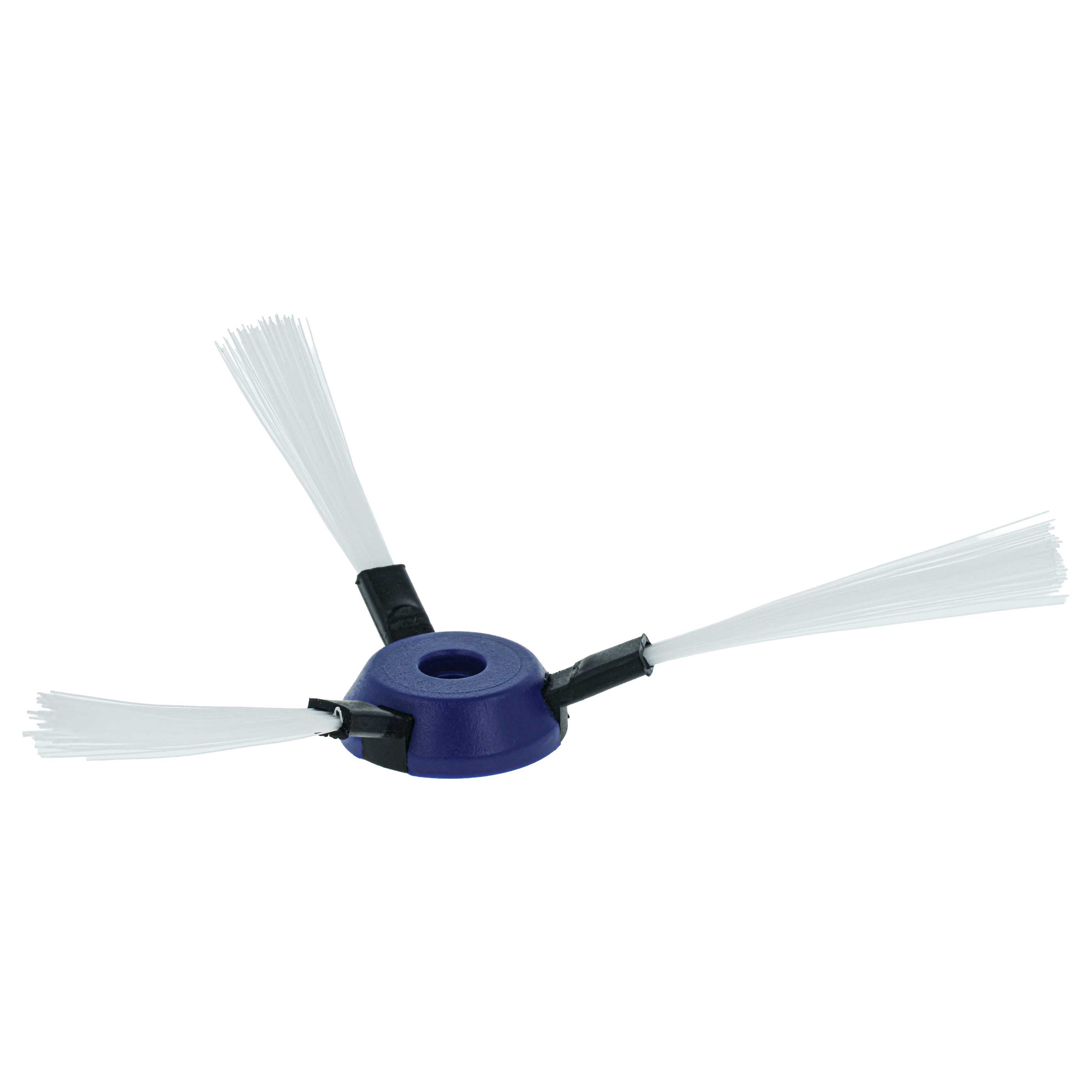 4x Side Brush suitable for Rowenta Smart Force Robot Vacuum Cleaner - 3-armed, black, white, blue