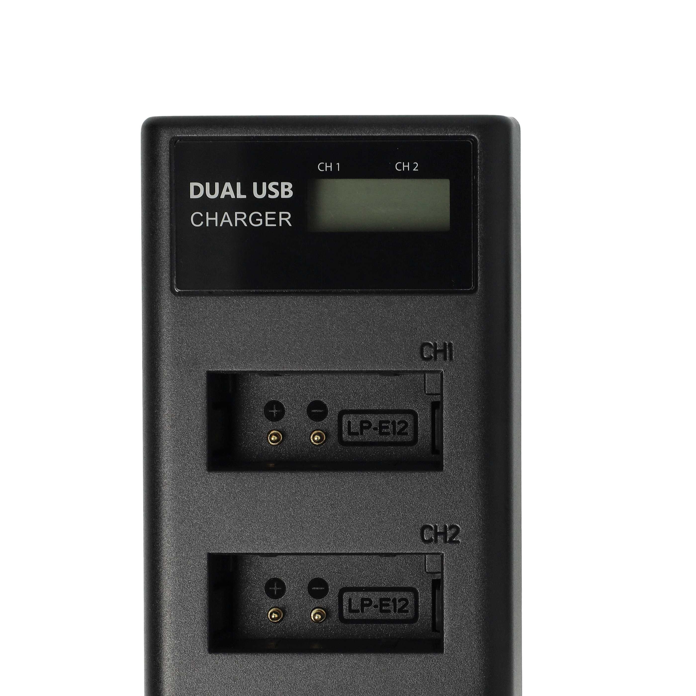 Battery Charger replaces Canon LC-E12 suitable for Canon LP-E12 Camera etc. - 0.5 A, 8.4 V