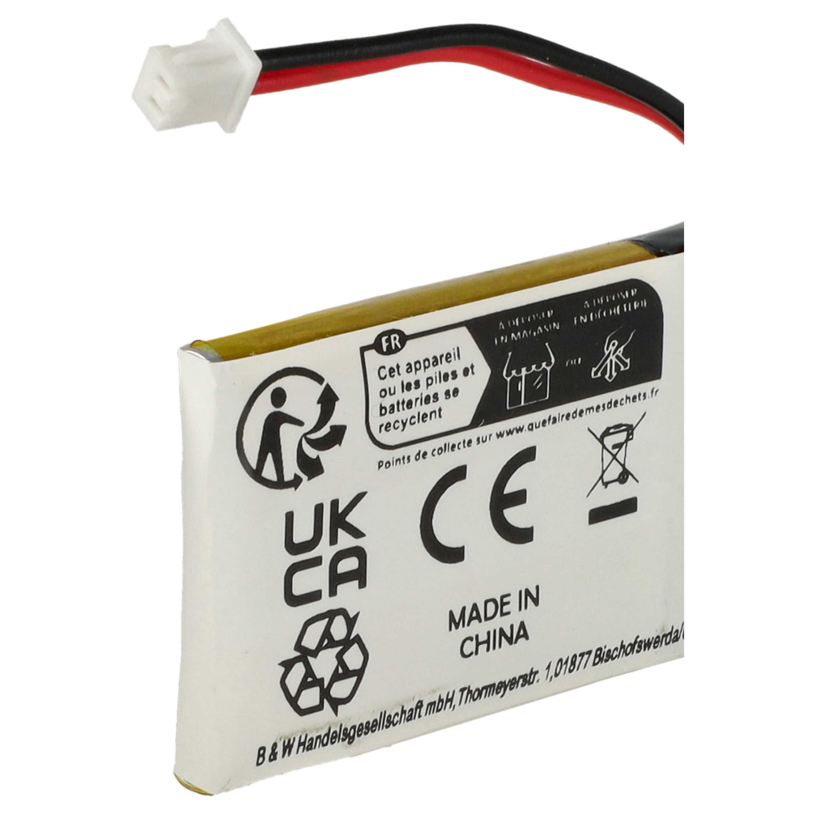 5x Akumulator do słuchawek bezprzewodowych zamiennik 452128, B511007 - 180 mAh 3,7 V LiPo
