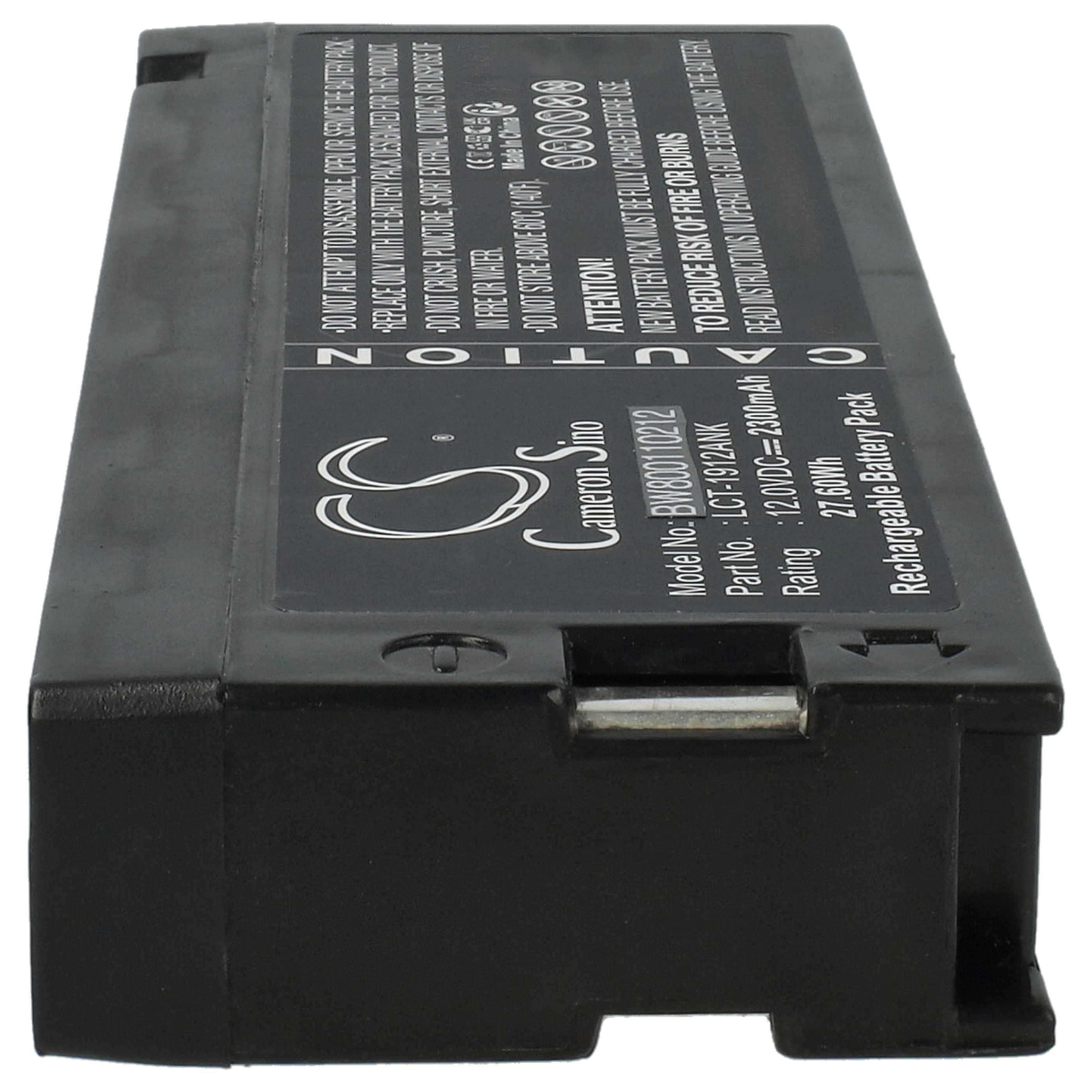 Akku als Ersatz für Nihon Kohden LCT-1912ANK - 2300mAh 12V AGM