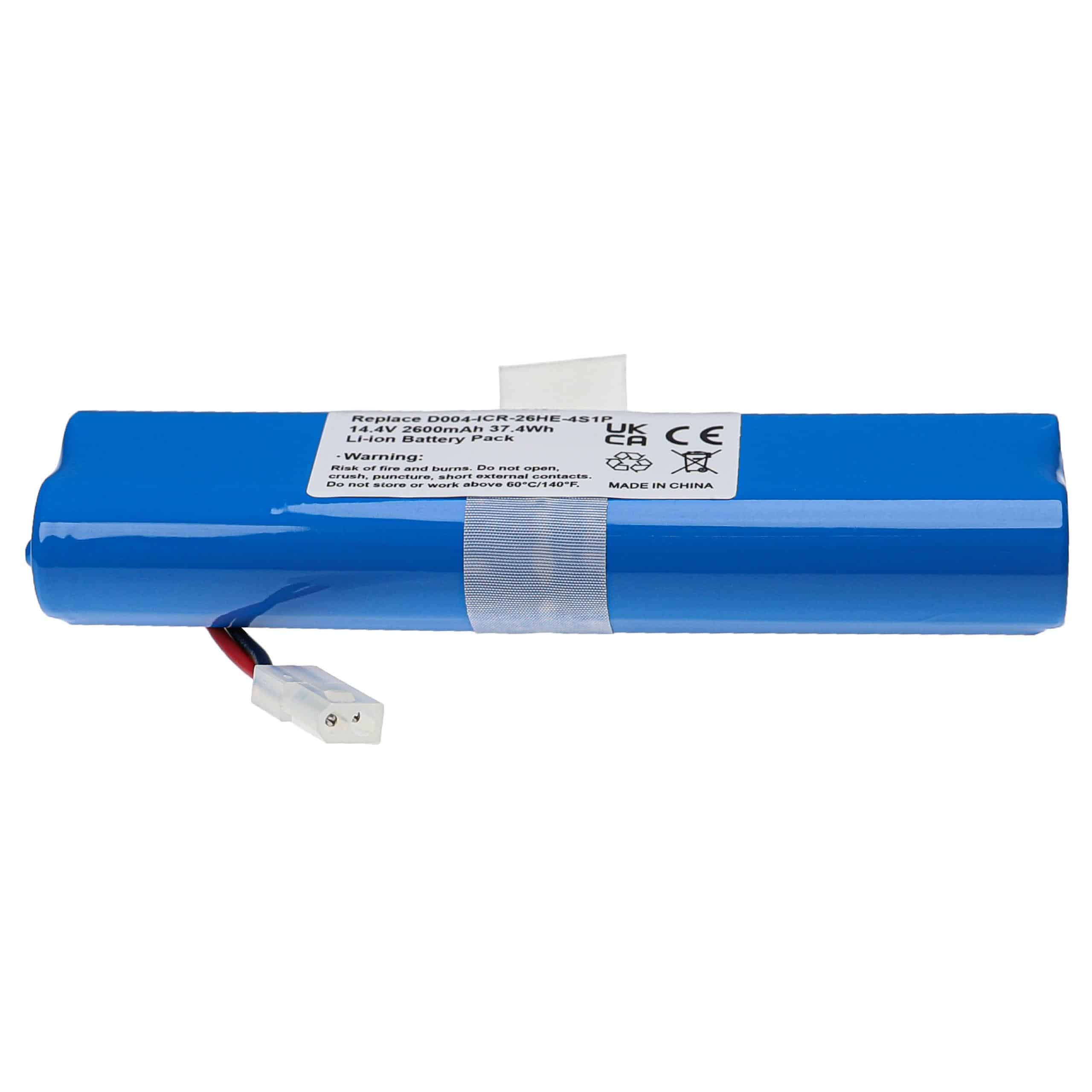Battery Replacement for 360 D004-ICR-26HE-4S1P for - 2600mAh, 14.4V, Li-Ion