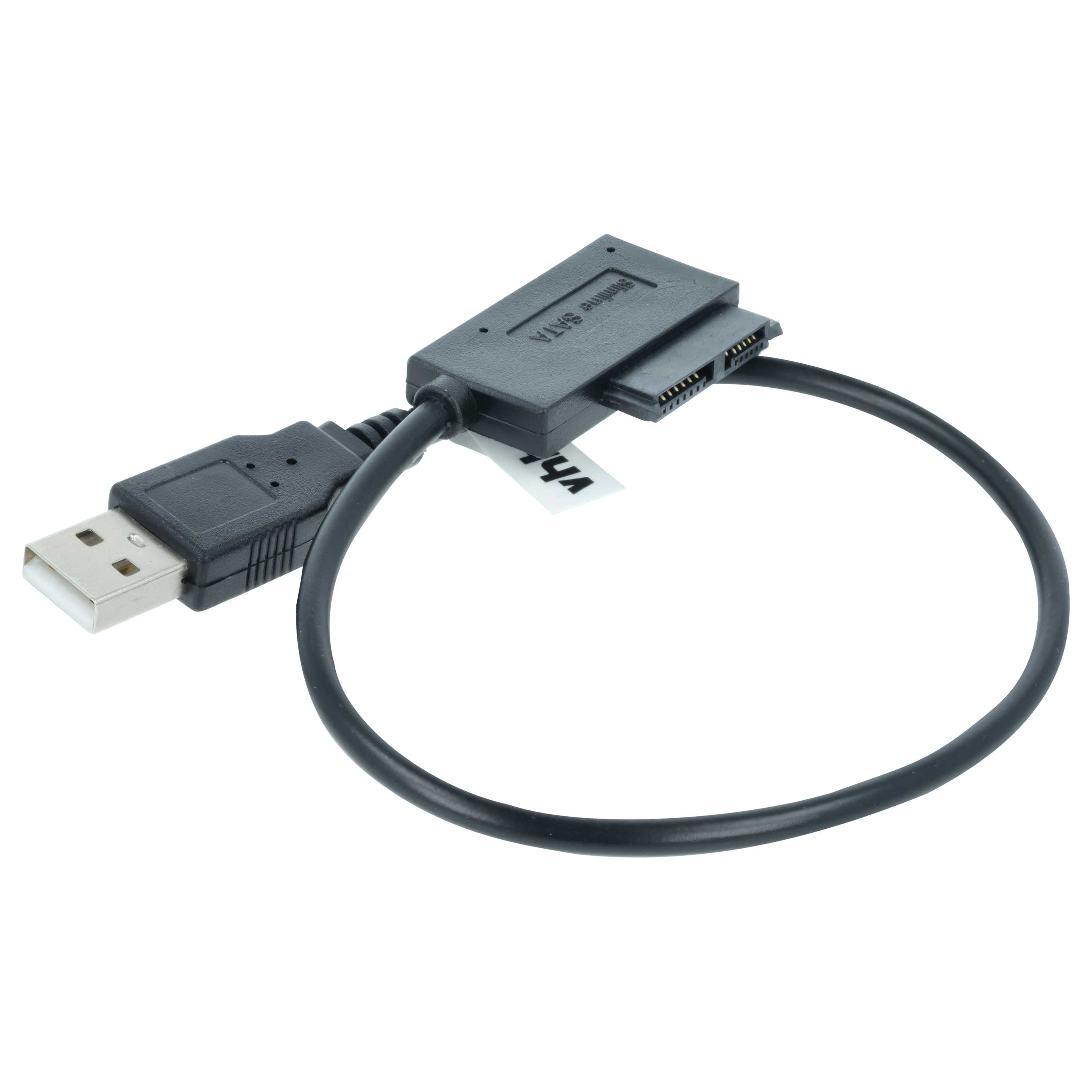 Slimline SATA II 13 Pin to USB Adapter Cable suitable for CD/DVD Discs & Hard Drives - SATA to USB