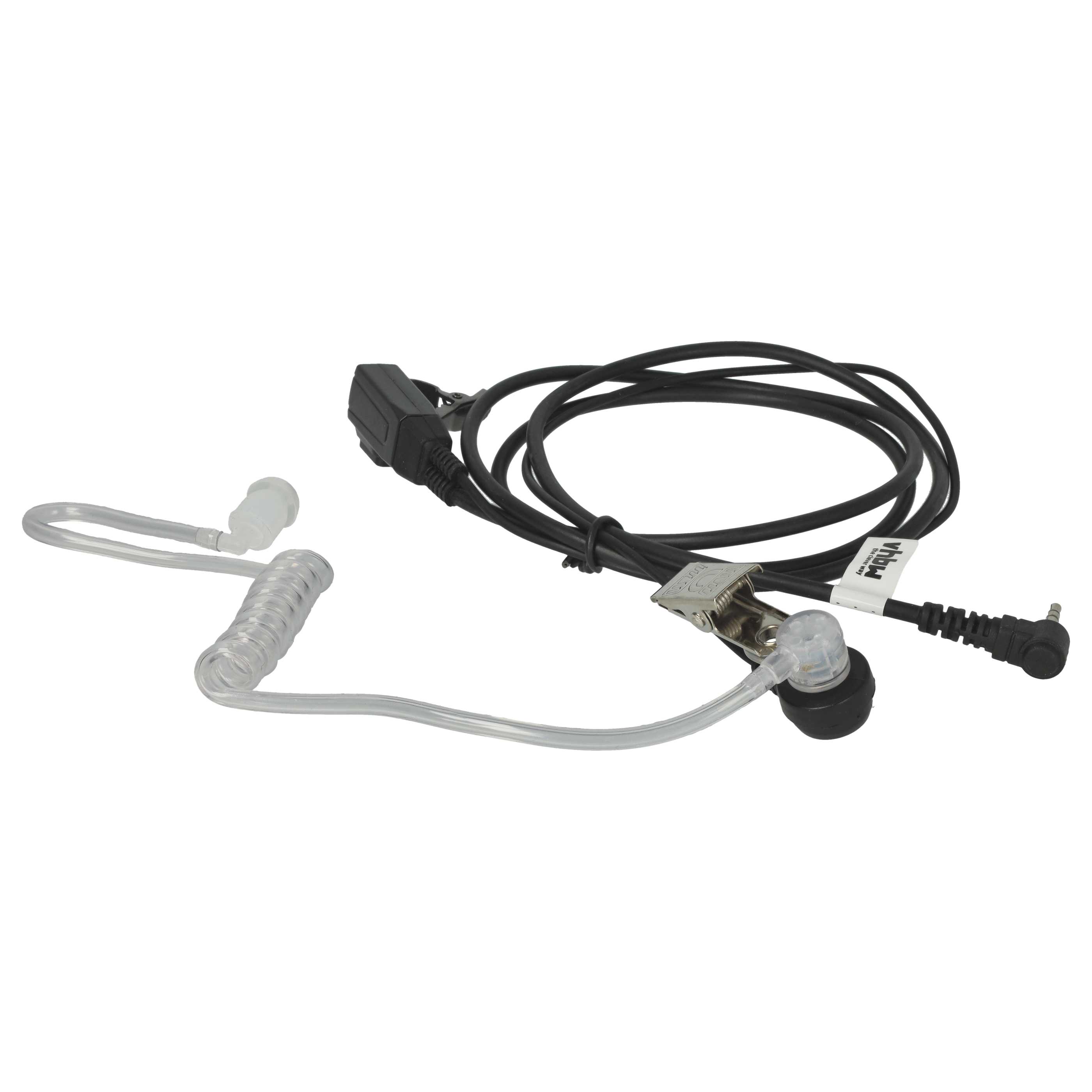 5x Security Headset suitable for Motorola PMR446 Radio - "Take Call Button", Clip Mount + Phono Cable