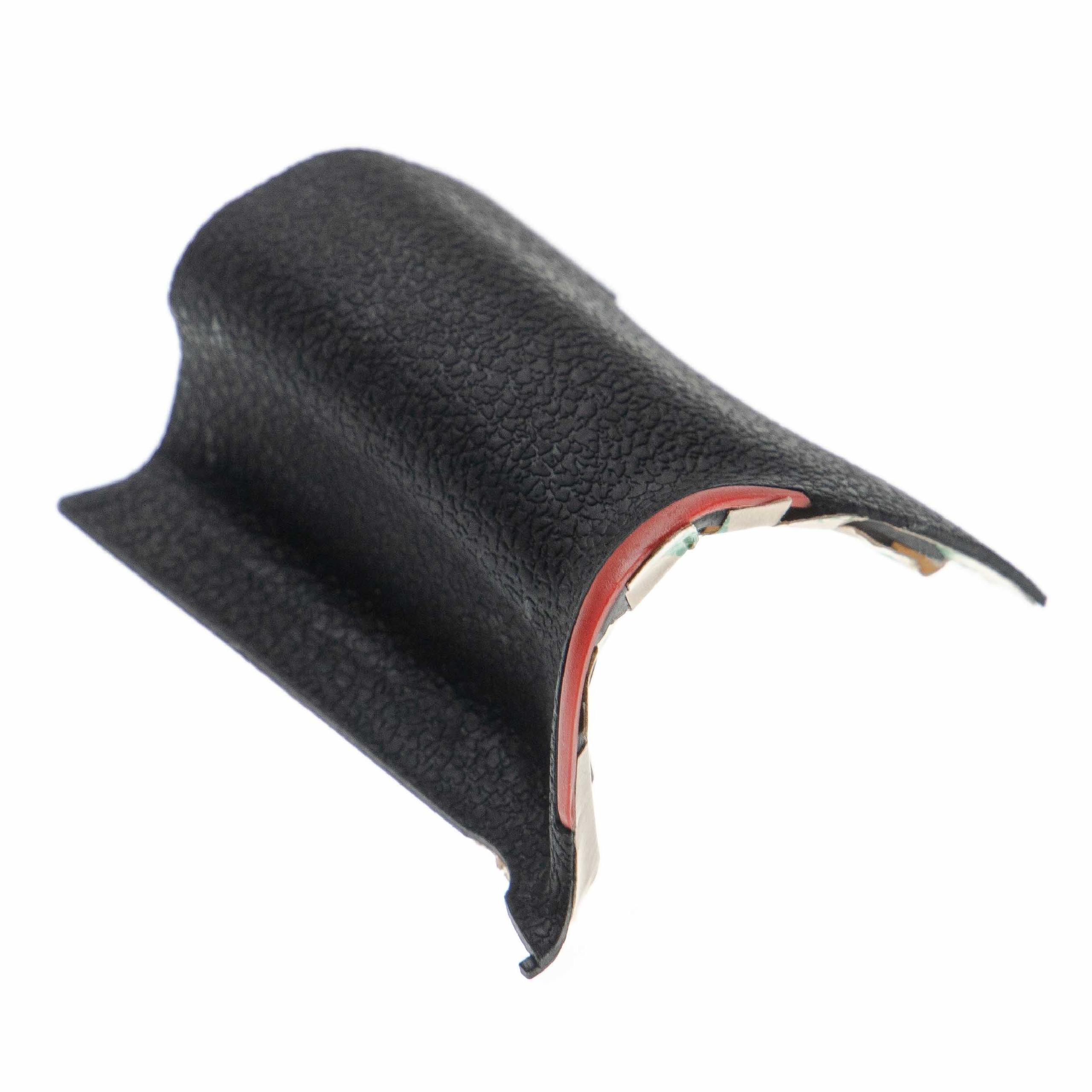 Rubber Grip Tape suitable for Nikon D750 Camera - Repair Part for Body Front, Self-Adhesive, Red Black