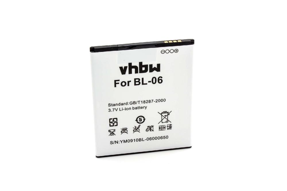 Mobile Phone Battery Replacement for BL-06 - 2250mAh 3.7V Li-Ion