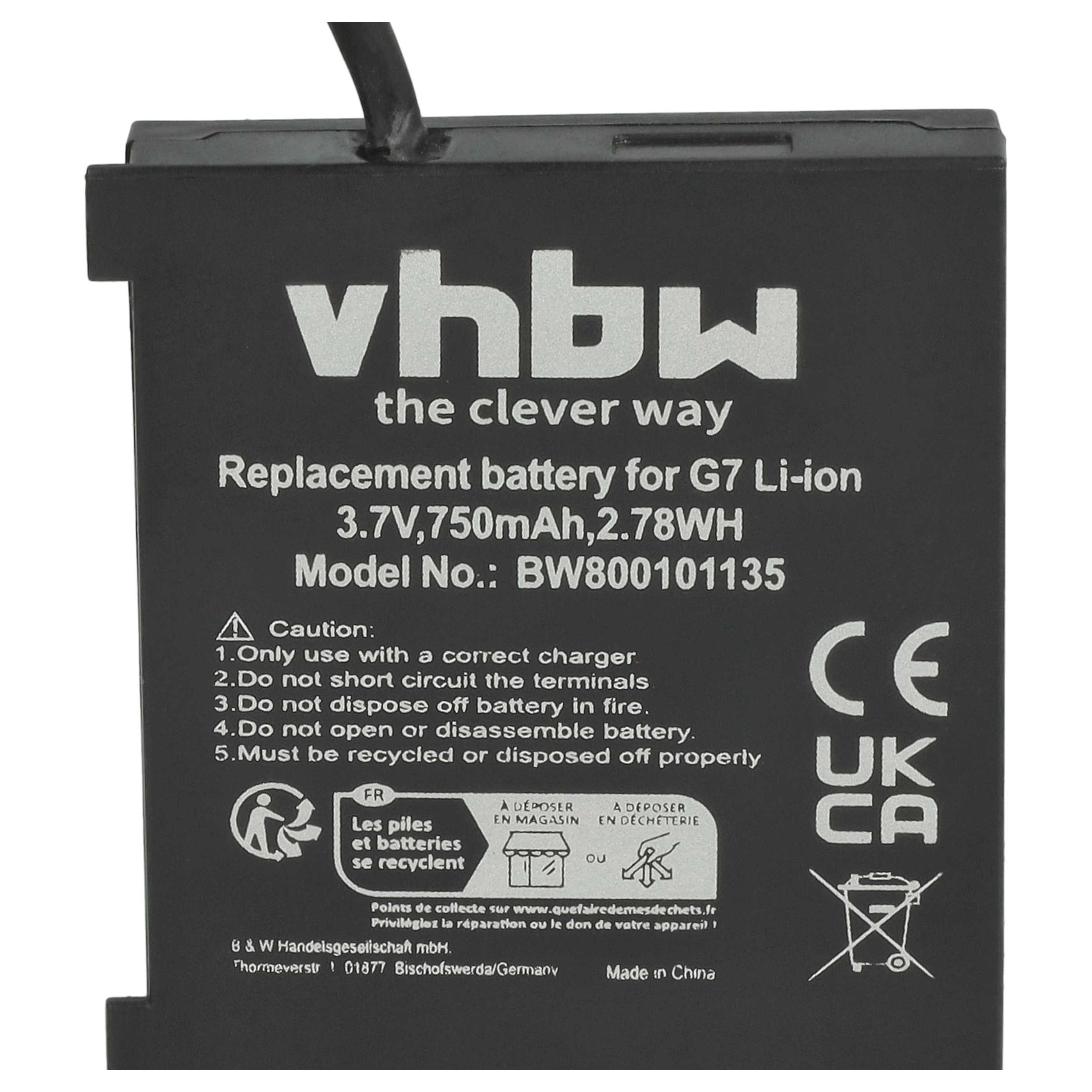 Akumulator bateria do myszki zamiennik Logitech L-LY11, F12440097, 533-000018 - 750 mAh 3,7 V Li-Ion