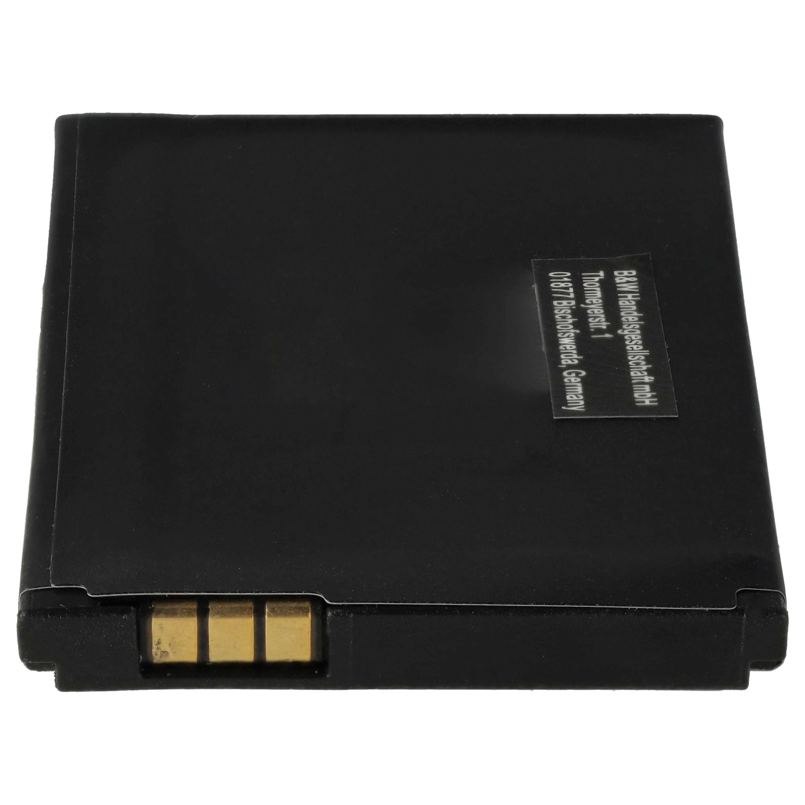 Batterie remplace AVM BAK130506, 312BAT006, 100402, 312BAT016 pour téléphone Motorola - 750mAh 3,7V Li-ion