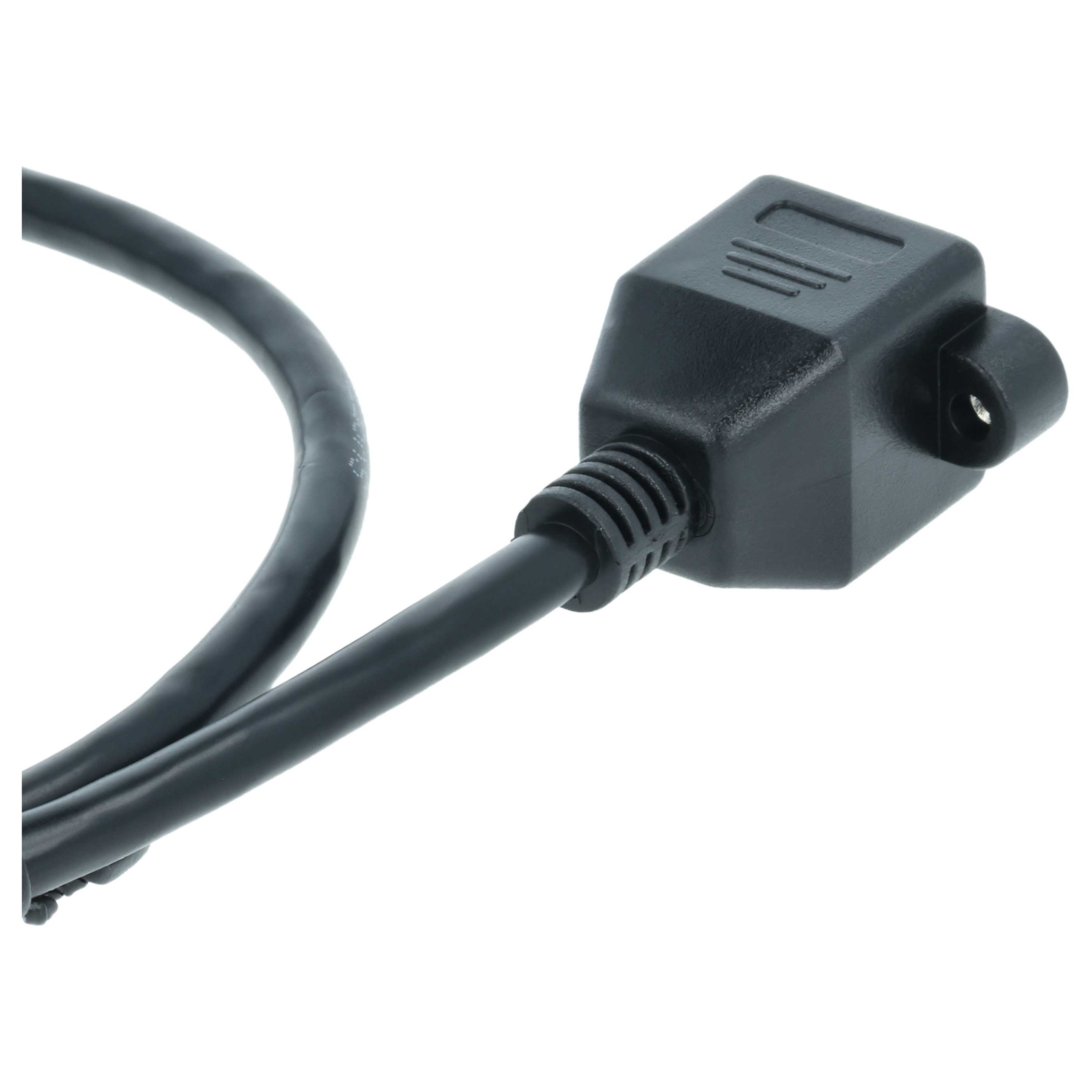 Cable de extensión Cat6, RJ45 (m) a RJ45 (h) - Cable Ethernet LAN con conector RJ45 incorporado, 0,5 m