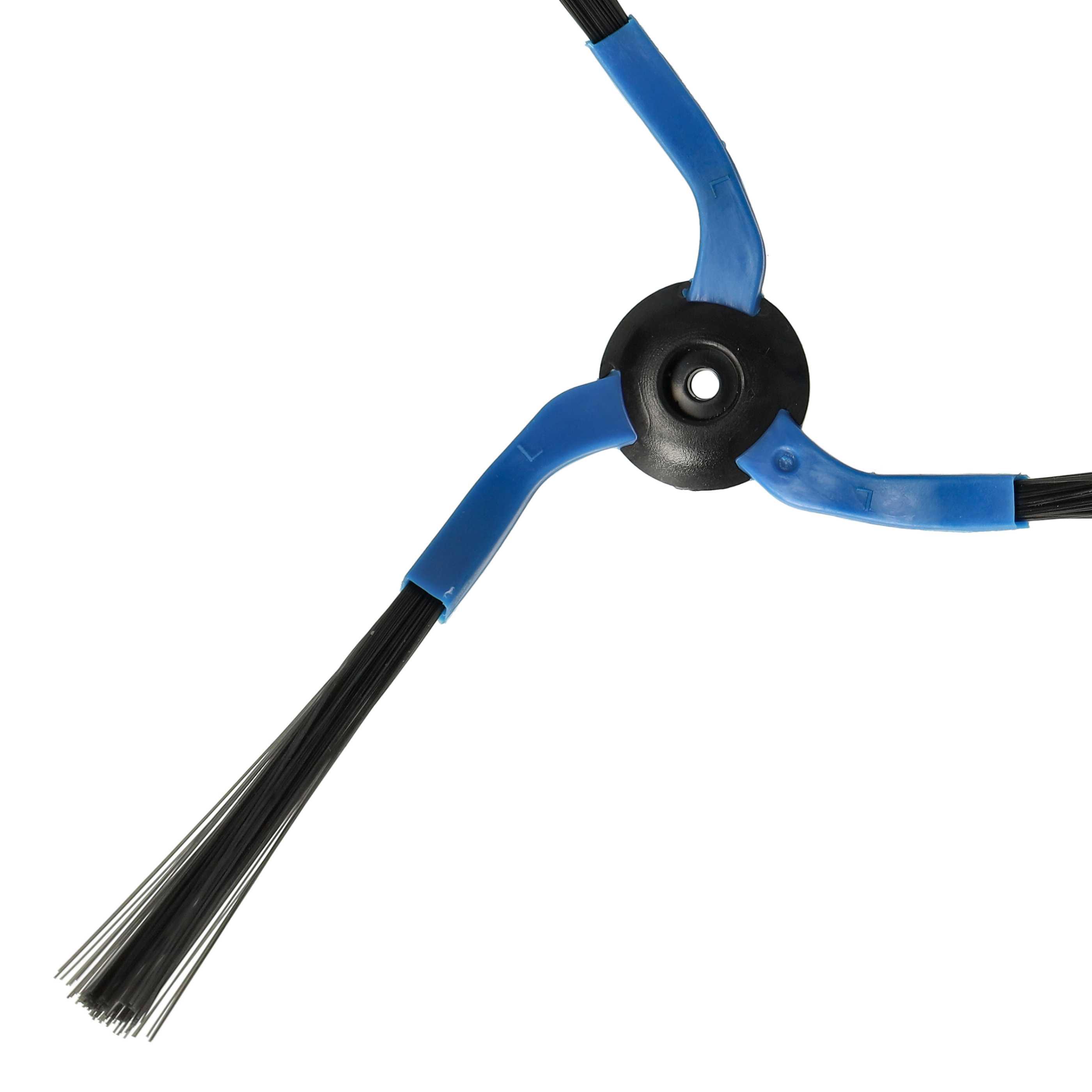 4x Spazzola laterale (dx/sx) a 3 bracci per robot aspirapolvere Samsung SR87xx - nero / blu