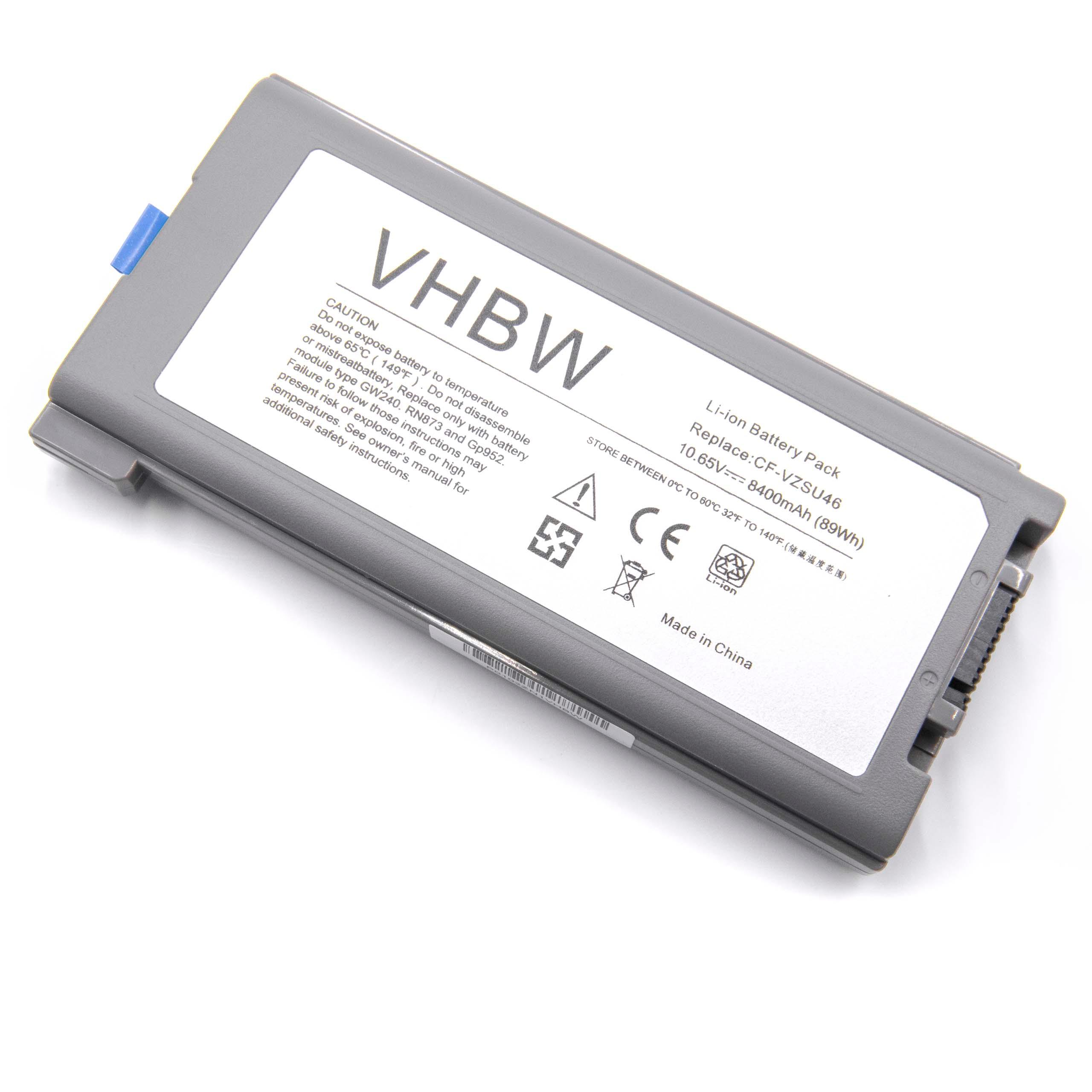 Notebook Battery Replacement for Panasonic CF-VZSU1430U - 8400mAh 10.65V Li-Ion