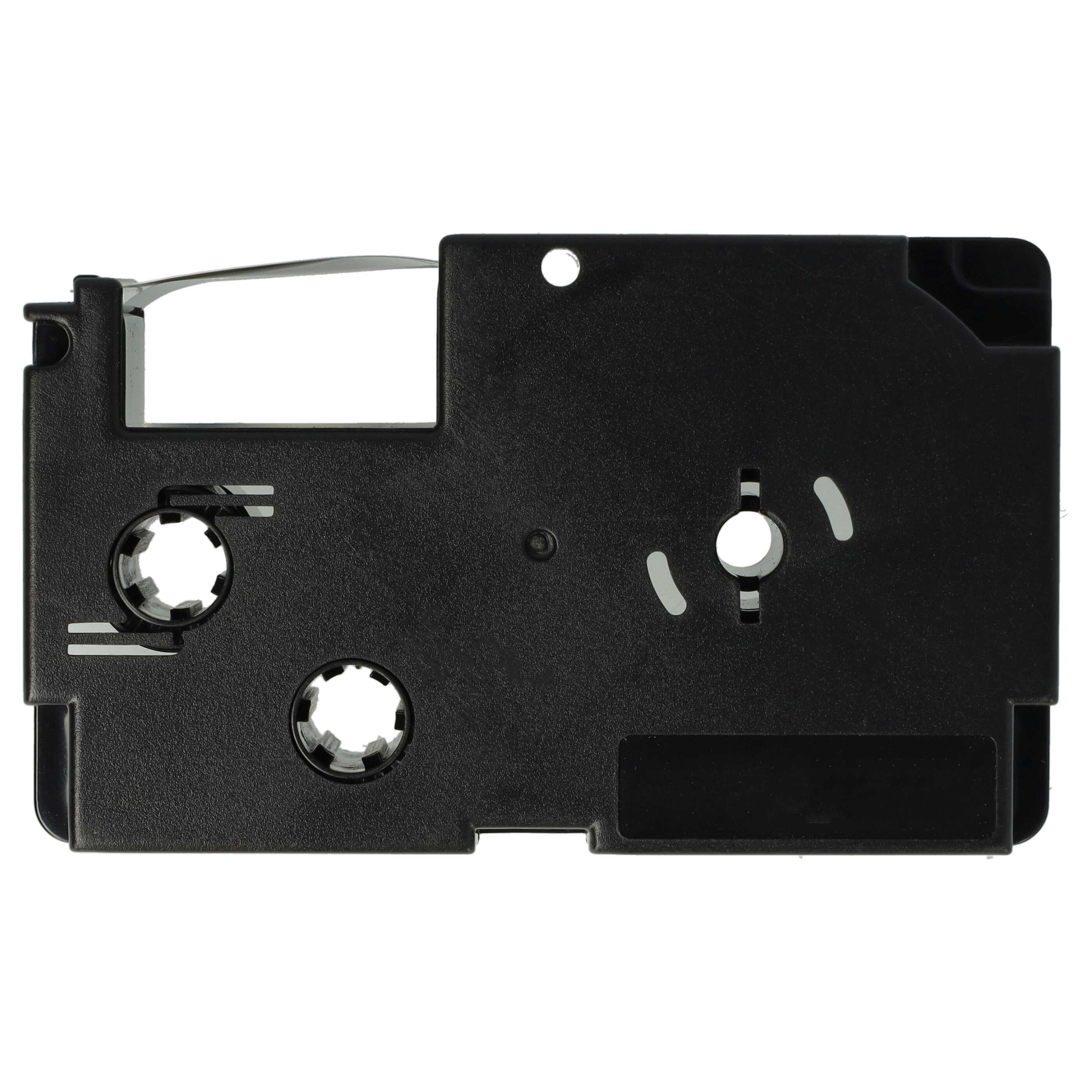 5x Cassettes à ruban remplacent Casio XR-18WE1, XR-18WE - 18mm lettrage Noir ruban Blanc
