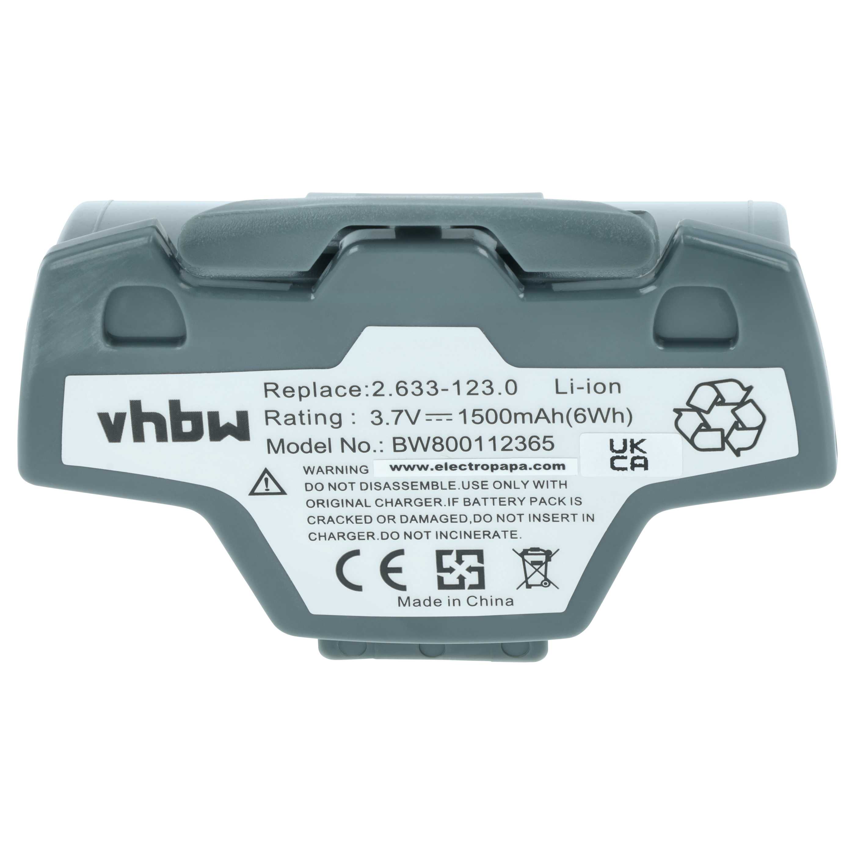 Akumulator do odkurzacza Kärcher zamiennik Kärcher 4.633-083.0, 2.633-123.0, 9.013-675.0 - 1500mAh 3,7V Li-Ion