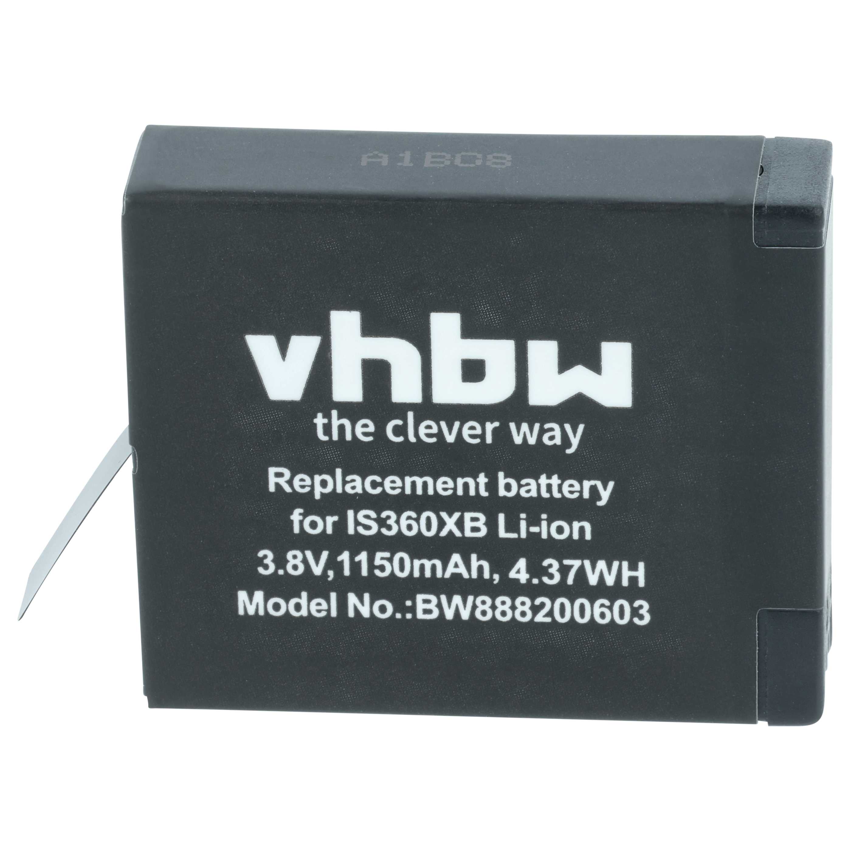 Battery replaces Insta360 PL903135VT, PL903135VT-S01 - 1150mAh, 3.8V, Li-Ion