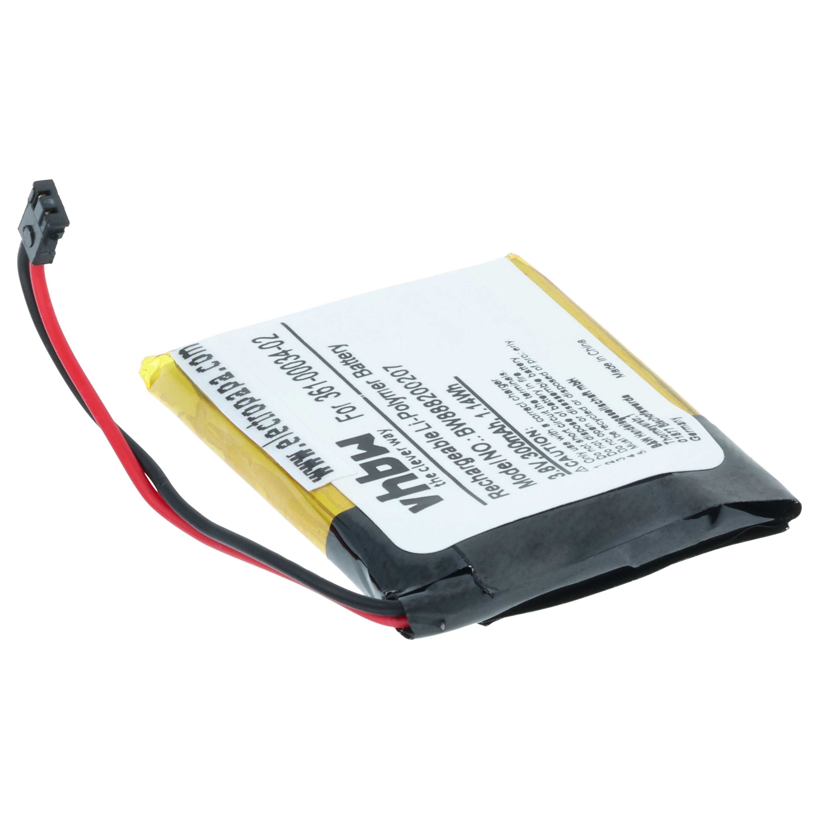 Batteria sostituisce Garmin 361-00034-02 per smartwatch - 300mAh 3,7V Li-Poly
