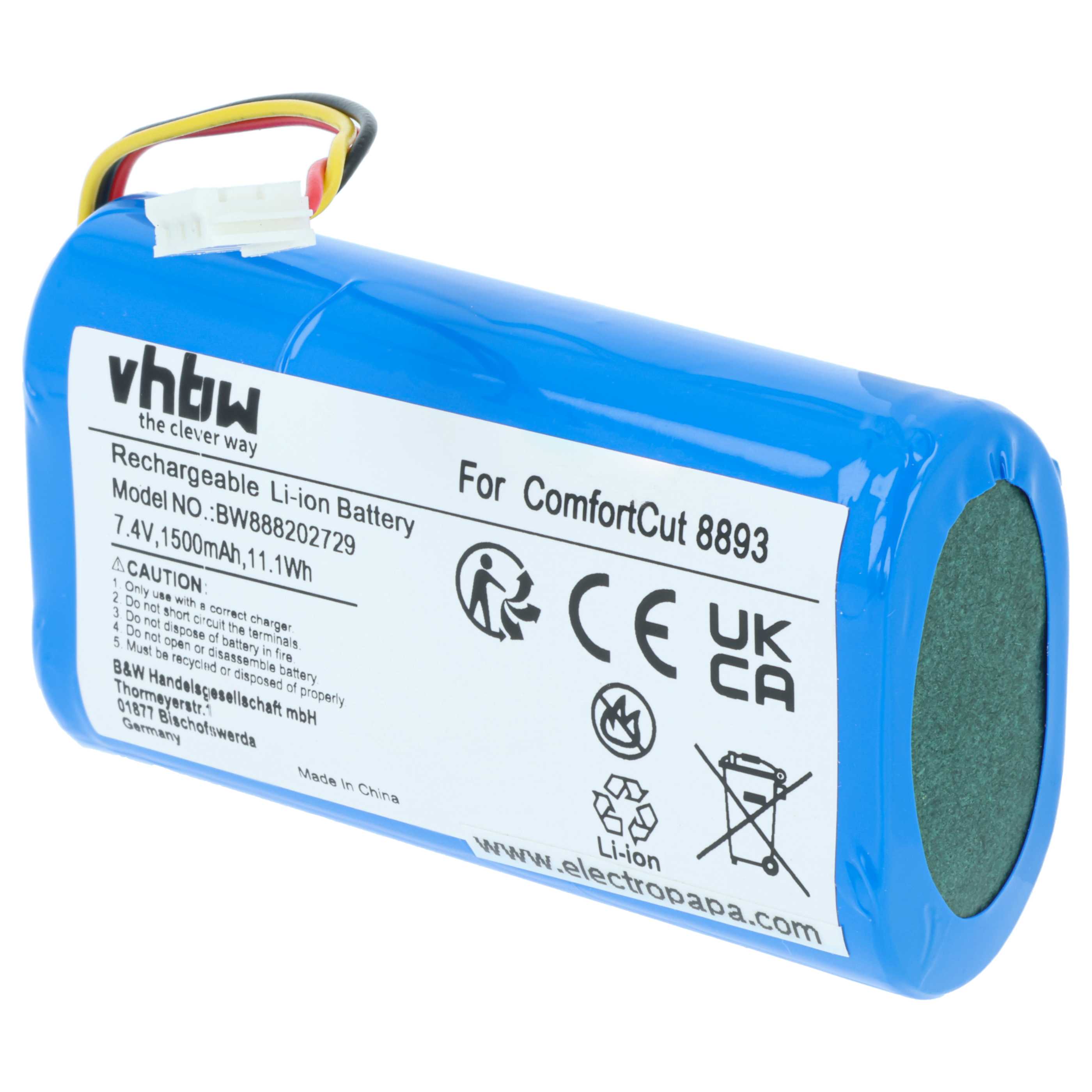 Battery replaces Gardena 08894-00 Electric Power Tool - 1500 mAh, 7.4 V, Li-Ion