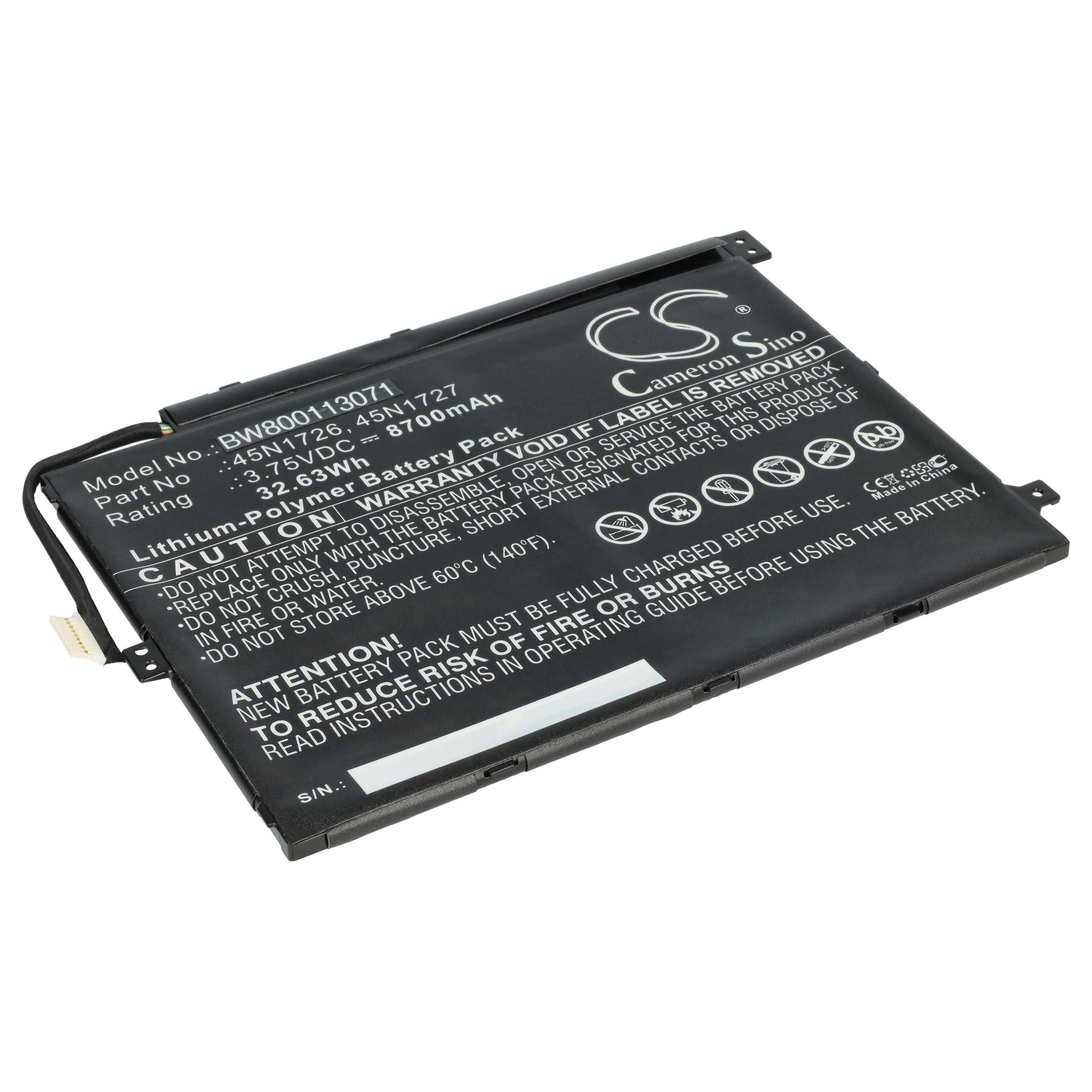 Akumulator do laptopa zamiennik Lenovo 1ICP4/82/114-2, 45N1726, 1ICP4/83/113 - 8700 mAh 3,75 V LiPo, czarny