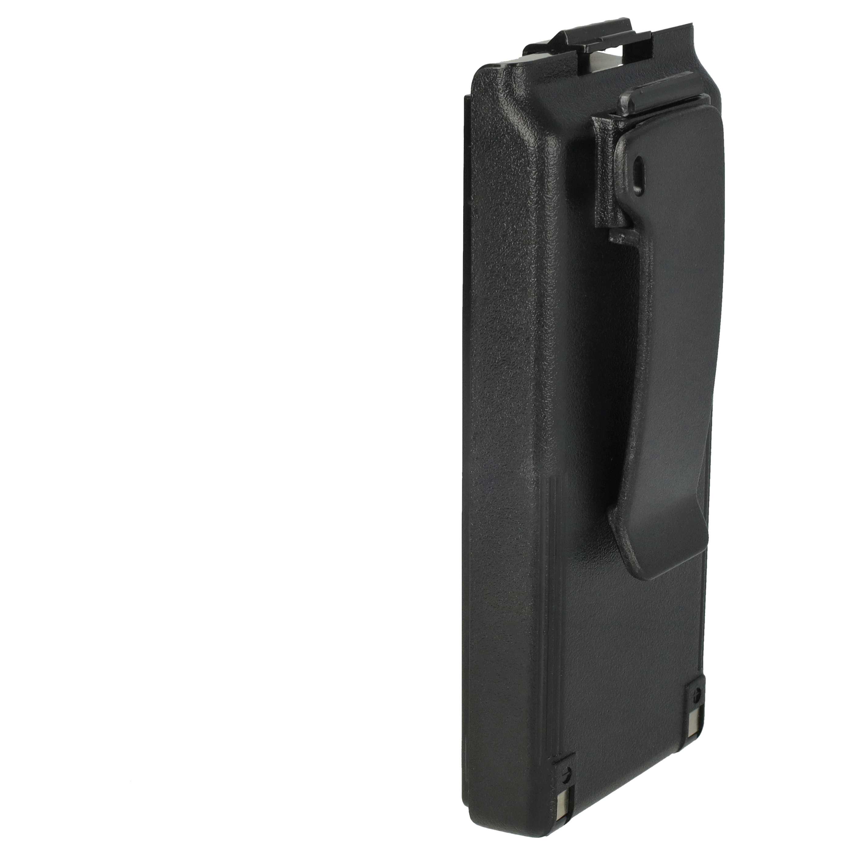 Radio 2x Battery replaces Icom BP-195, BP-196H, BP-196, BP-196R - 1800 mAh 9.6 V NiMH + Belt Clip